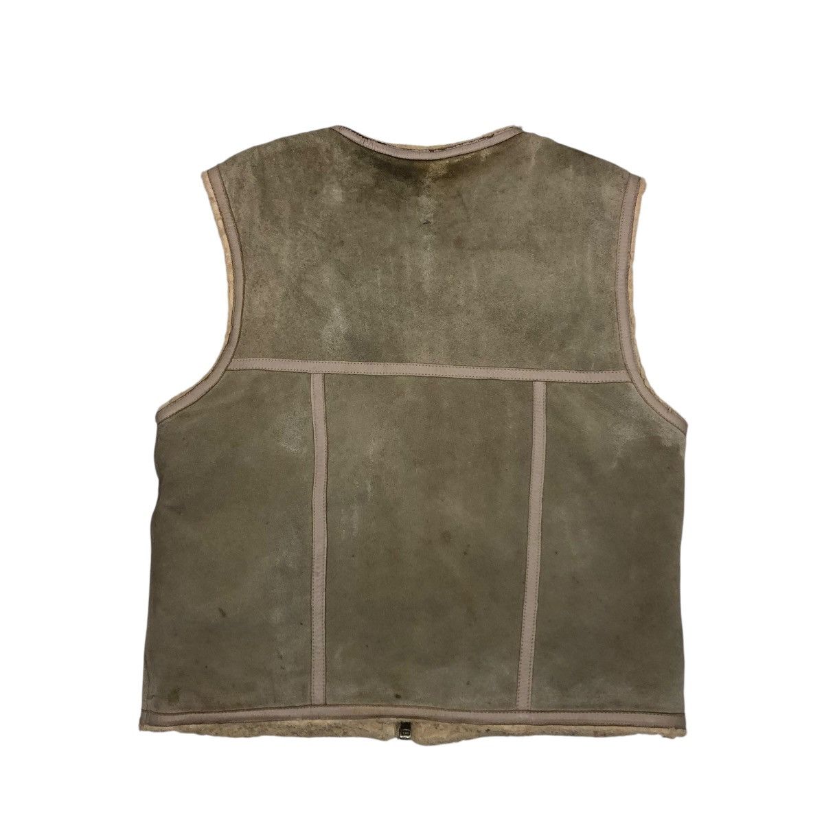 Japanese Brand 🔥VINTAGE GENUINE LEATHER TANK TOP SLEEVELESS NEXT STAGE Size US S / EU 44-46 / 1 - 2 Thumbnail