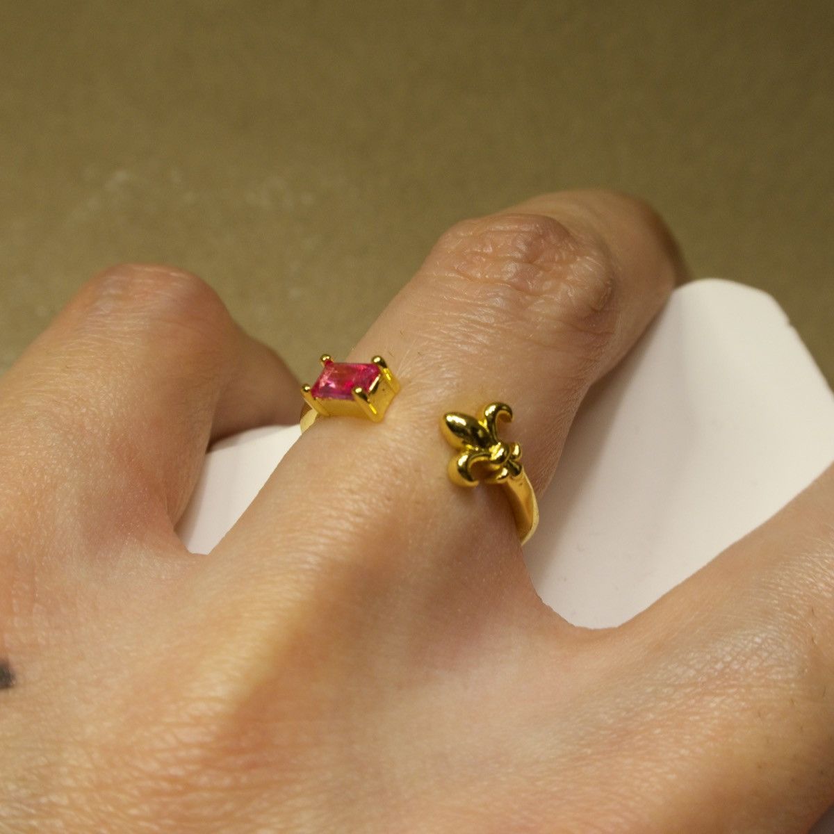 Other Golden Bloom Open Ring Size ONE SIZE - 5 Thumbnail