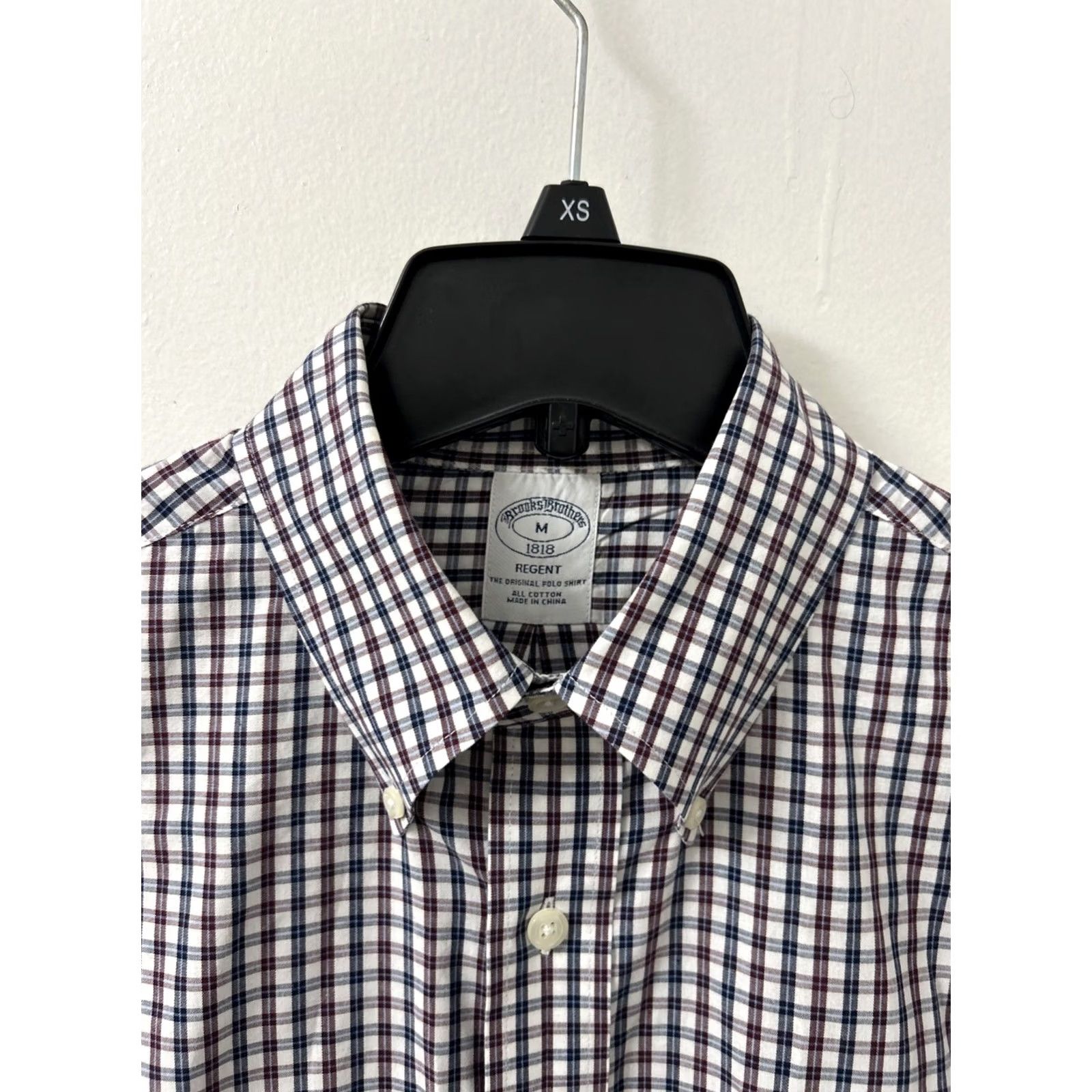 Brooks Brothers VINTAGE Brooks Brothers Original Polo Shirt Mens M Red Blue White Plaid Regent Button Up Shirt Size US M / EU 48-50 / 2 - 5 Thumbnail