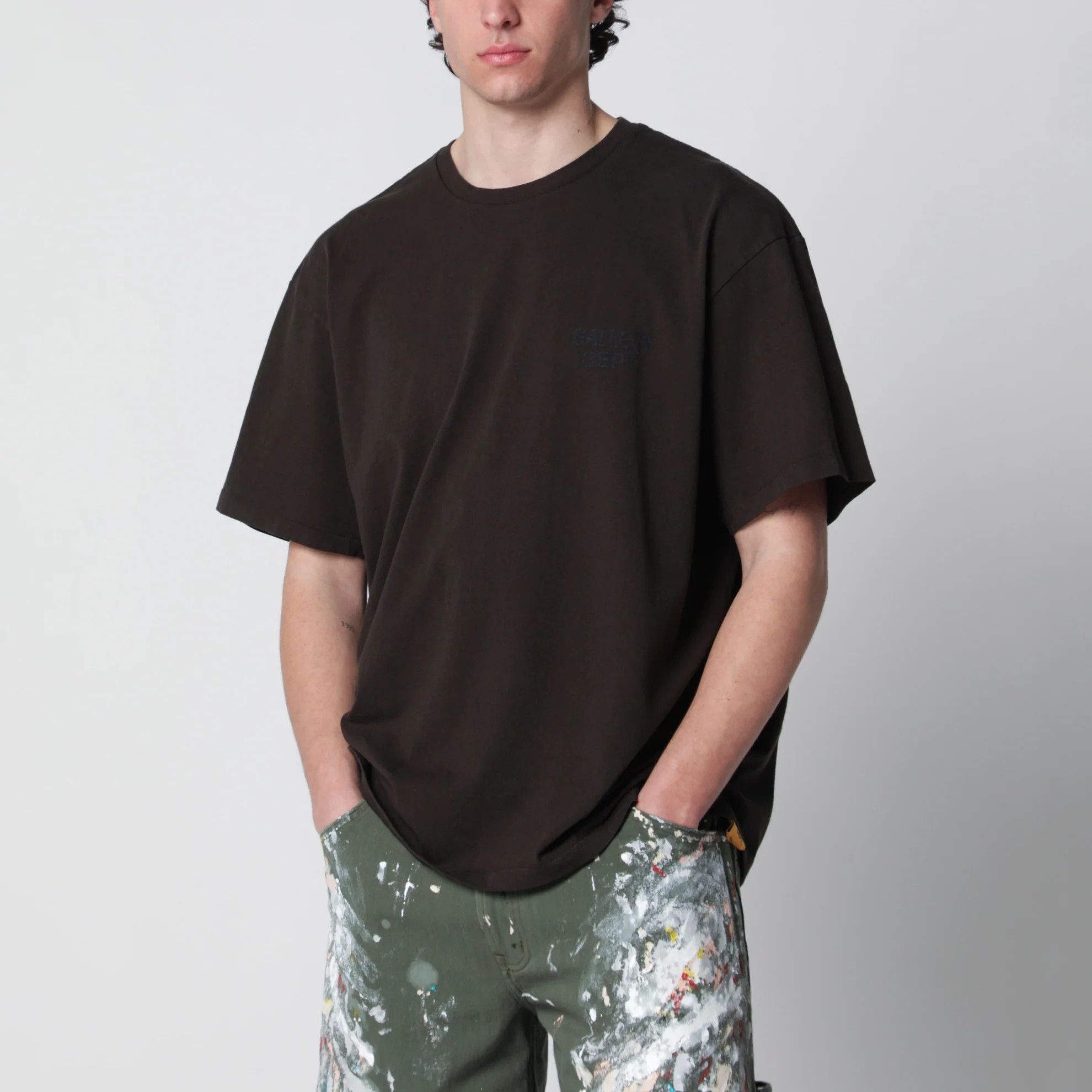 Gallery Dept. o1d2blof0426 Logo Print Short Sleeve T-Shirt in Black Size US XL / EU 56 / 4 - 1 Thumbnail