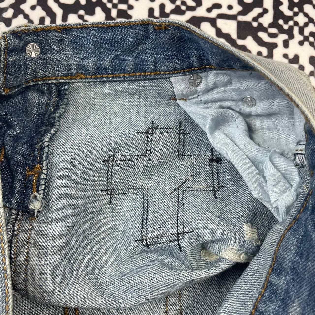 Seditionaries Vintage Y2K Japanese Cross Logo Mini Shorts Sexy Retro Style Size 29" - 14 Thumbnail