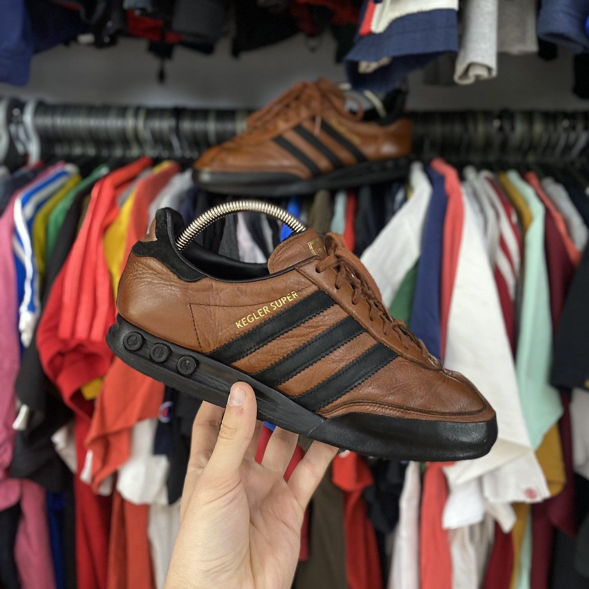 Adidas kegler super brown best sale