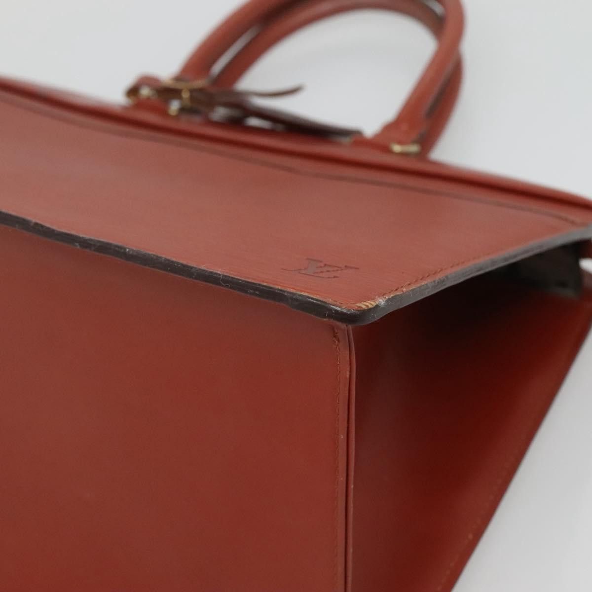 Louis Vuitton LOUIS VUITTON Epi Riviera Hand Bag Brown M48183 Size ONE SIZE - 9 Thumbnail