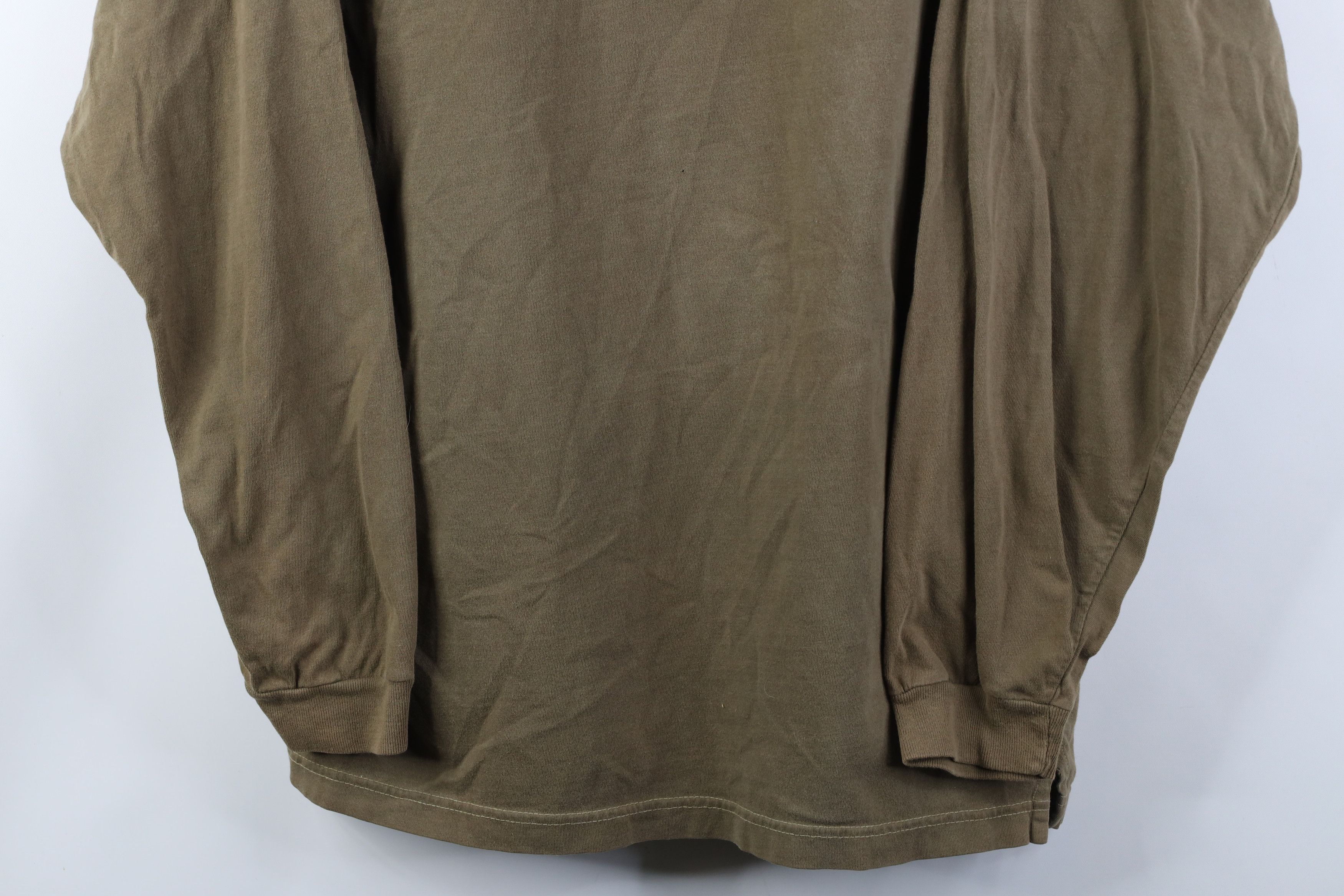 Vintage Vintage 90s Streetwear Long Sleeve Henley T-Shirt Green Size US XL / EU 56 / 4 - 3 Thumbnail
