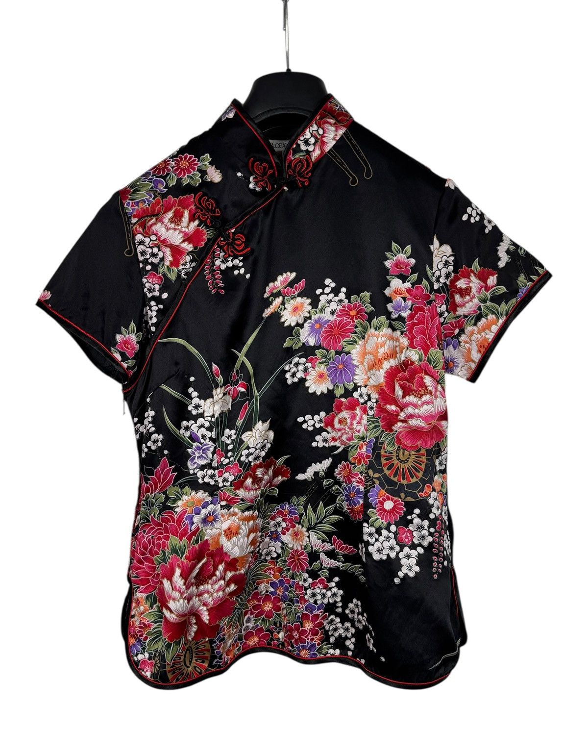 Chinese Laundry × Designer Alex Line Silk Blouse Chinese Native Printed Flowers size L Size L / US 10 / IT 46 - 12 Thumbnail