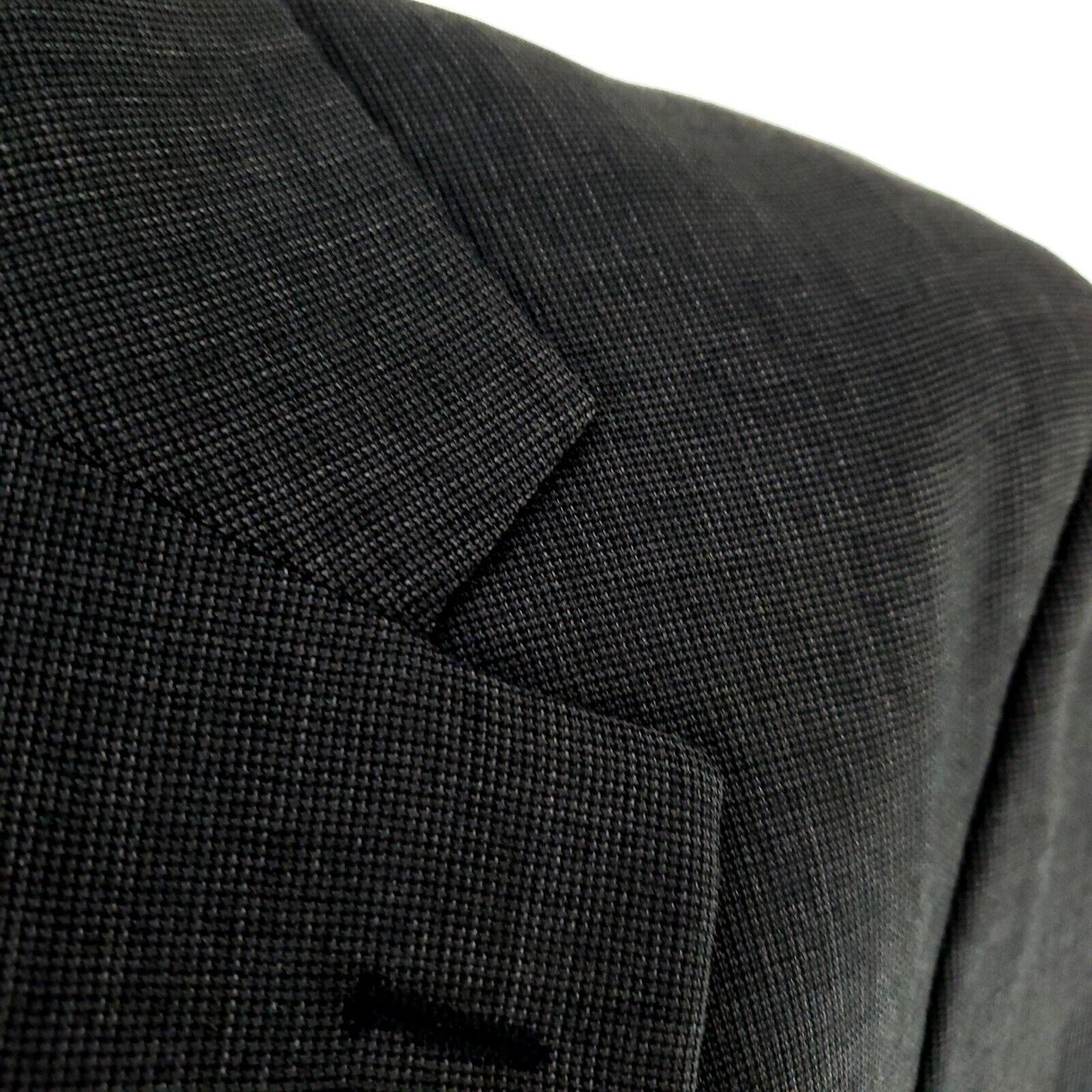 Jos. A. Bank Jos A Bank Wool 2 Button Blazer 40R Gray Star Check Sport Co Size 40R - 2 Thumbnail