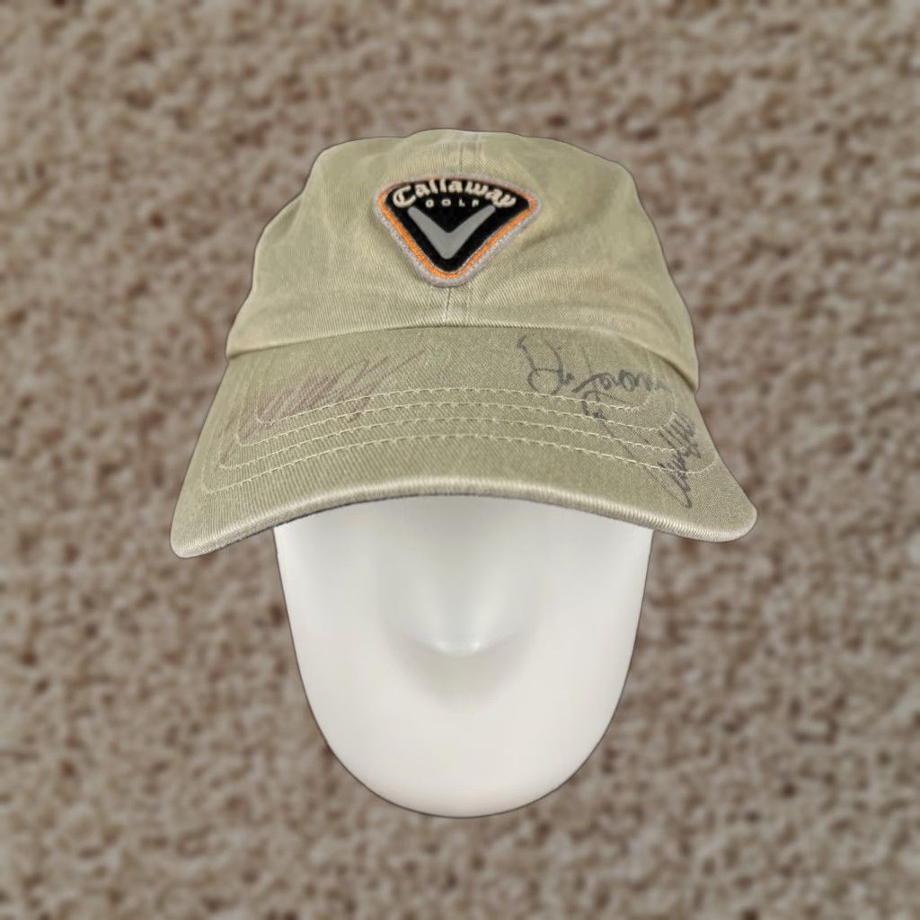 Callaway Callaway Golf Hat Cap Strap Back Mens Green Embroidered 100% Cotton Adjustable Lightweight Logo Hat/Cap Size ONE SIZE - 1 Thumbnail