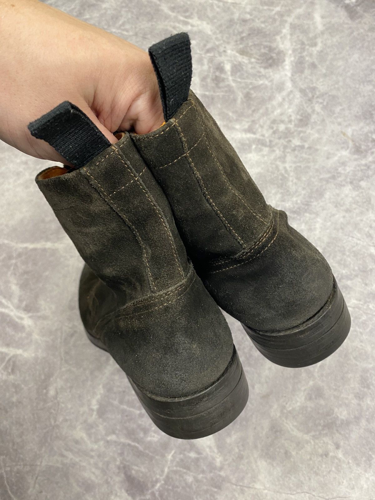 Other Brown Waxed Suede Combat Boots Made in Portugal Size: 42 Size US 9 / EU 42 - 9 Thumbnail