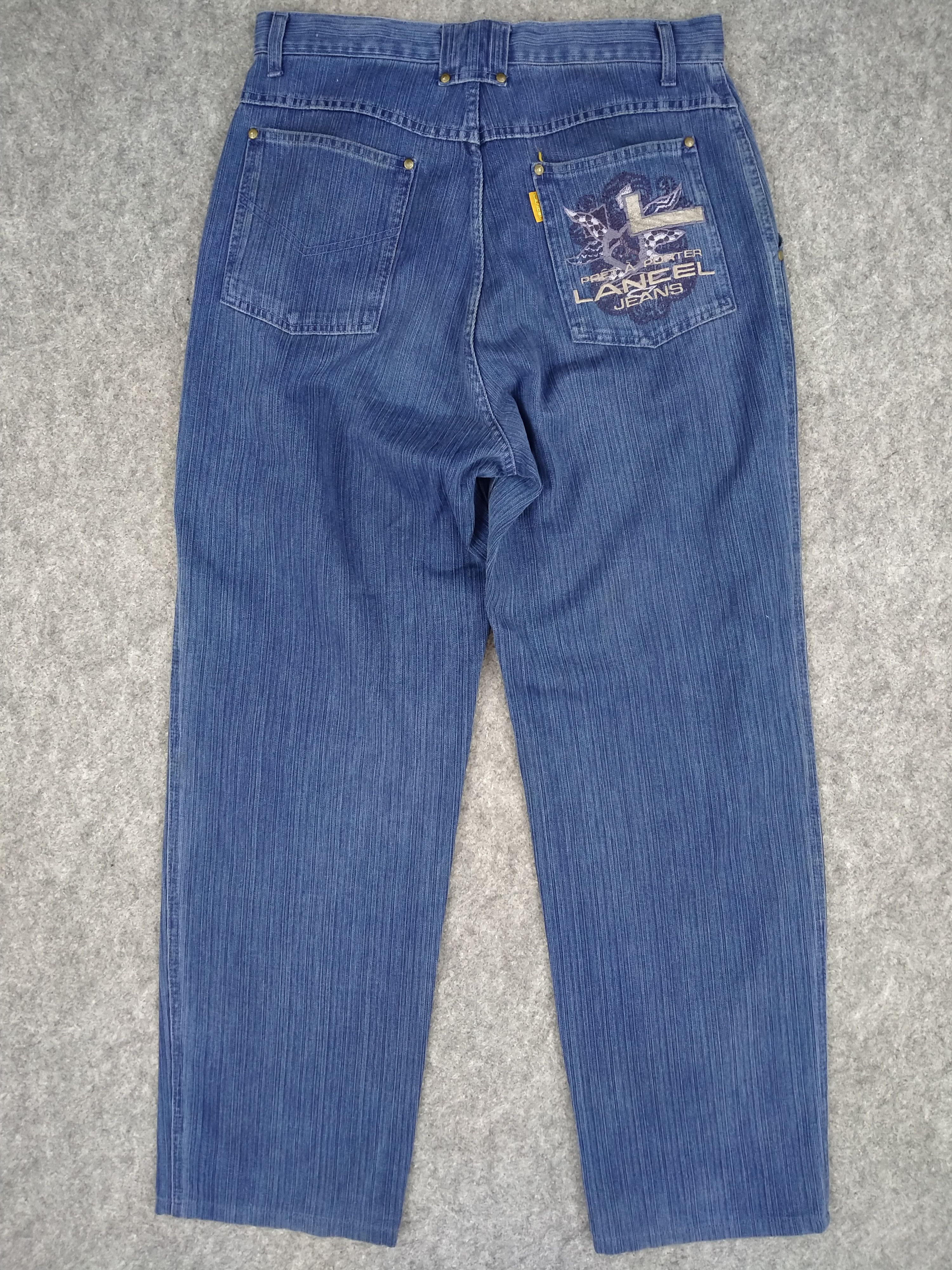 Japanese Brand Lancel Japanese Brand Embroidery Denim 32x30 -JN088 Size US 32 / EU 48 - 2 Thumbnail