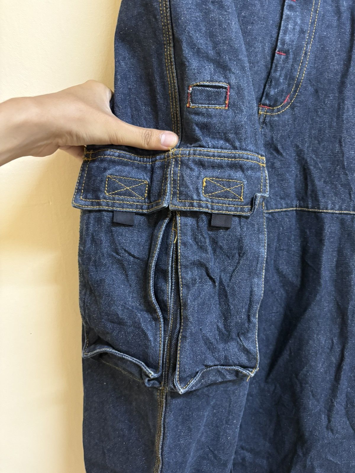 JNCO Vintage Y2k Hush Traders Baggy Cargo Jeans Skateboard Size US 31 - 5 Thumbnail