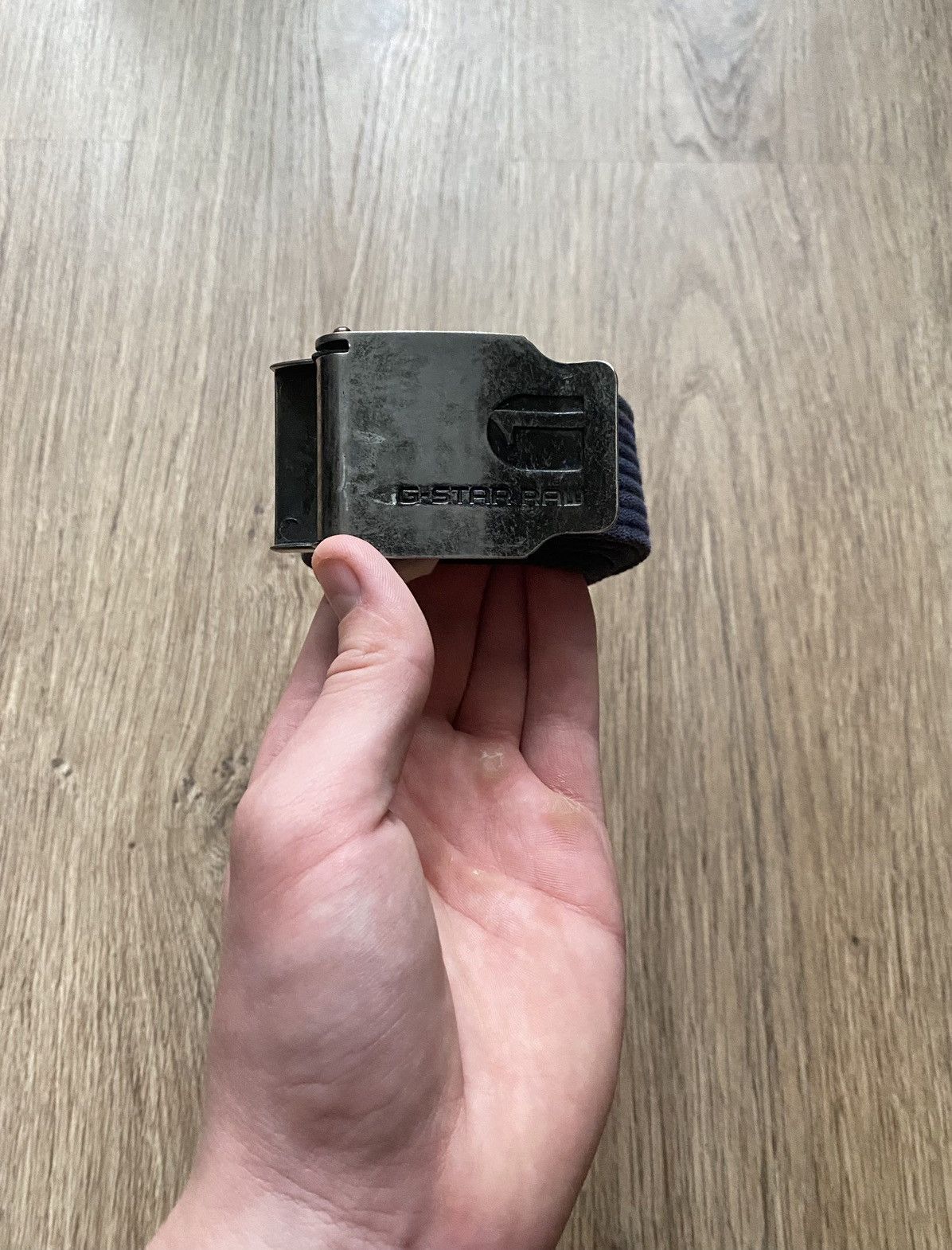 G-Star × Vintage Vintage Y2K G-Star Raw multi Logo Belt metal buckle Size ONE SIZE - 2 Thumbnail