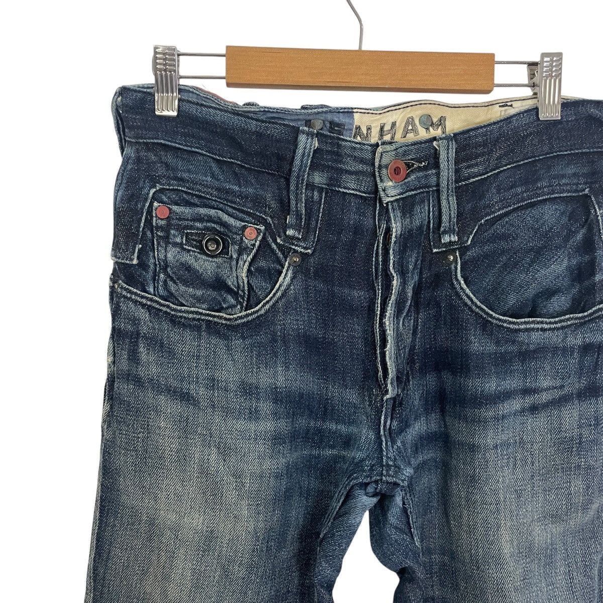 DENHAM Vintage Denham Japan Artisan Rare Buckle Denim Size US 30 / EU 46 - 3 Thumbnail