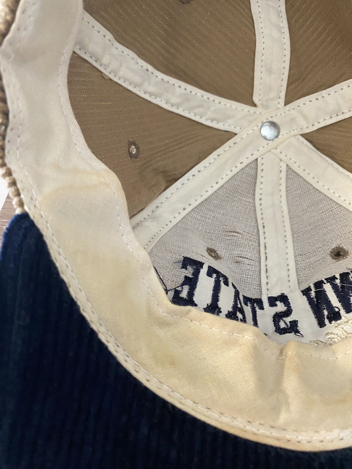NCAA Vintage 80’s Penn State Nittany Lions Thick Corduroy Cap Hat Size ONE SIZE - 15 Thumbnail