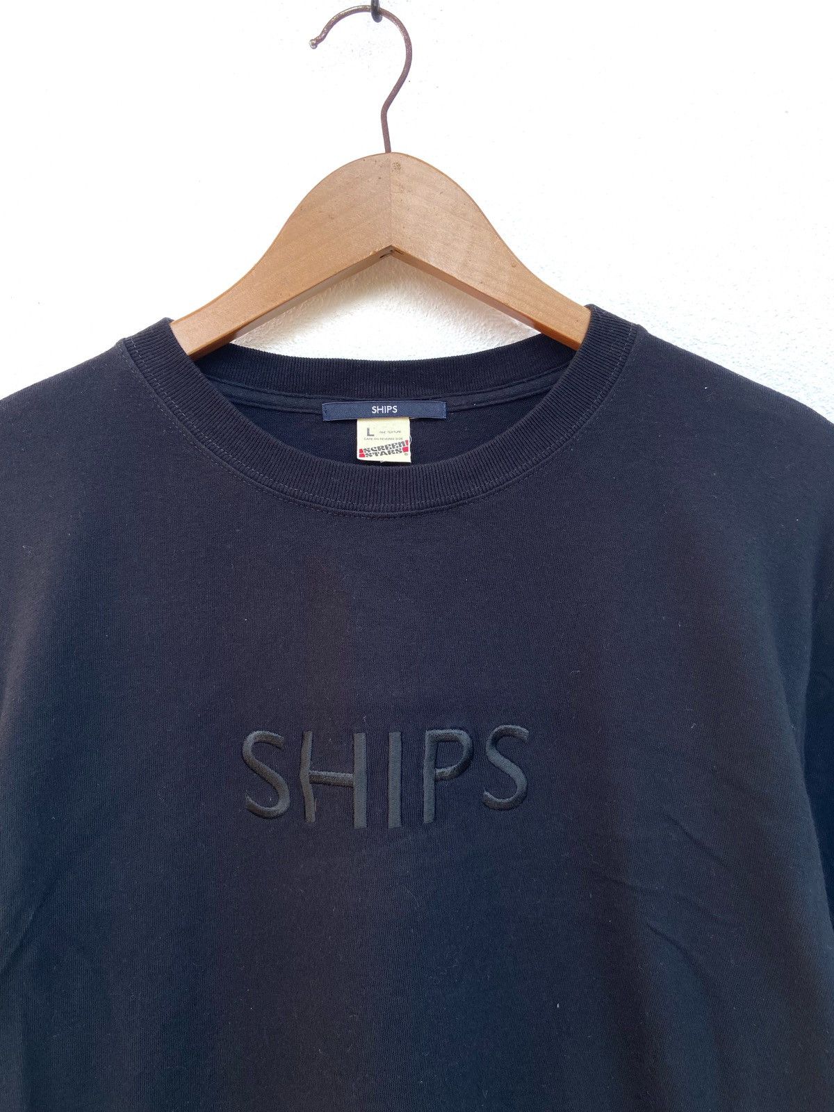 SHIPS SHIPS t shirt long sleeve embroidey spell out tee minimalist Size US L / EU 52-54 / 3 - 1 Thumbnail