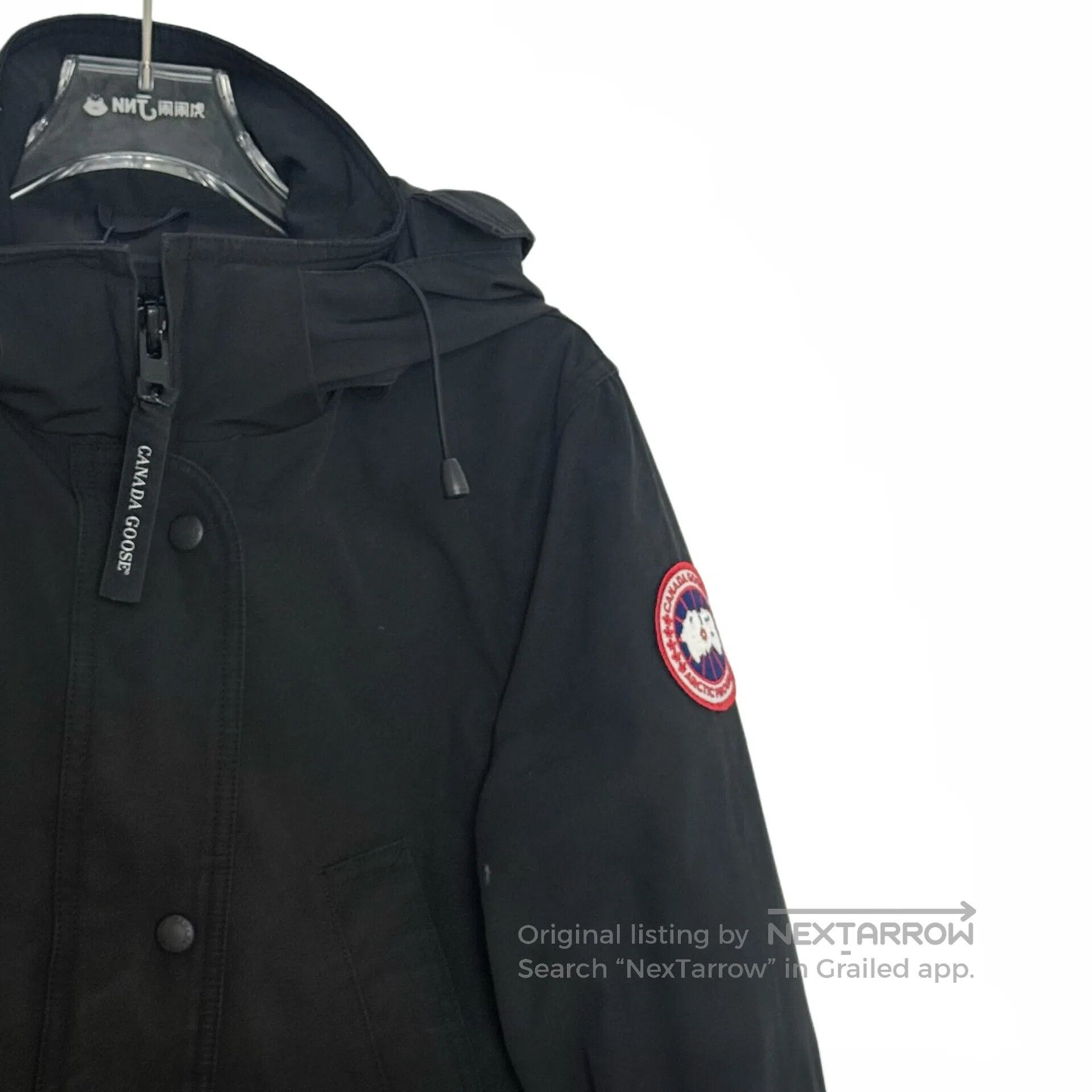 Canada Goose Canada Goose Black logo patch hoodie long-sleeved down jac Size US XXS / EU 40 - 3 Thumbnail