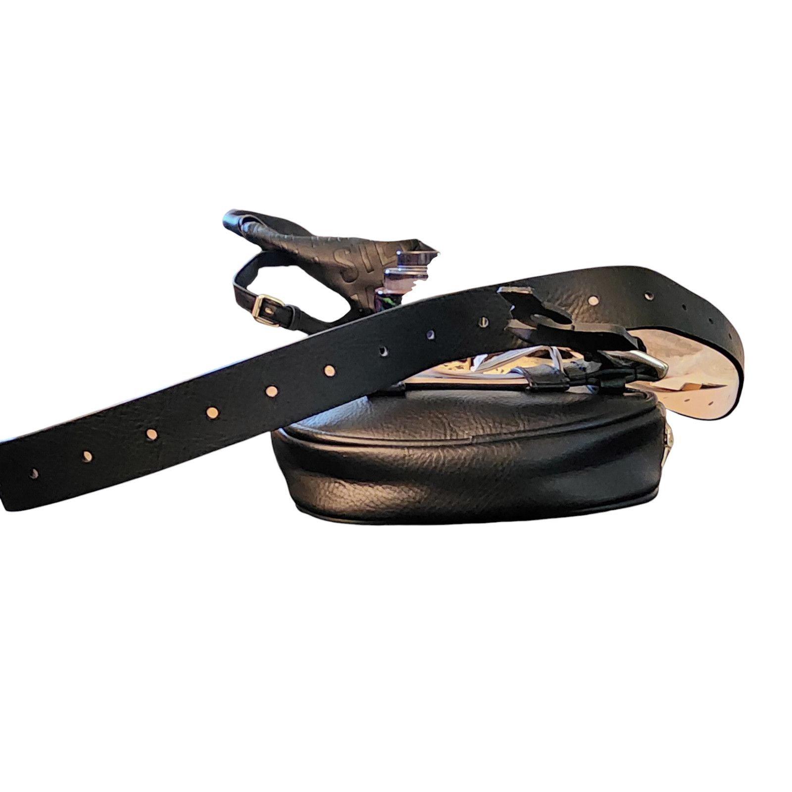 Steve Madden Steve Madden Black Faux Leather Belt Bag Belt Size Large Size ONE SIZE - 7 Thumbnail