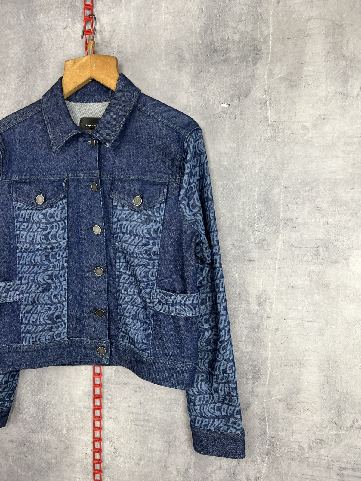 Cop Copine Cop Copine Y2K Women Monogram Denim Jacket Size 38 Size XS / US 0-2 / IT 36-38 - 4 Thumbnail