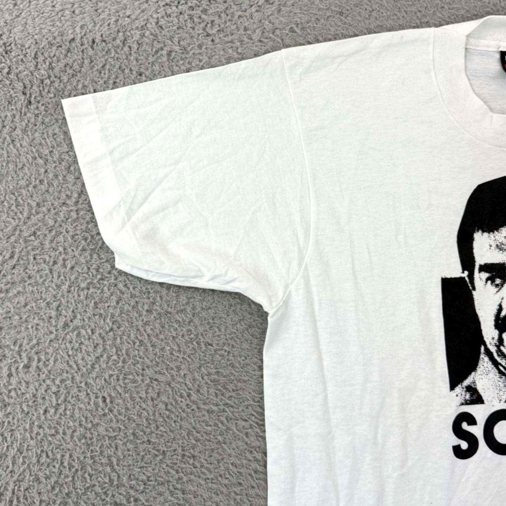 Vintage VINTAGE Saddam Hussein Shirt Mens Large White 90s Short Sleeve Iraq Desert Storm Shirt Size US L / EU 52-54 / 3 - 4 Thumbnail