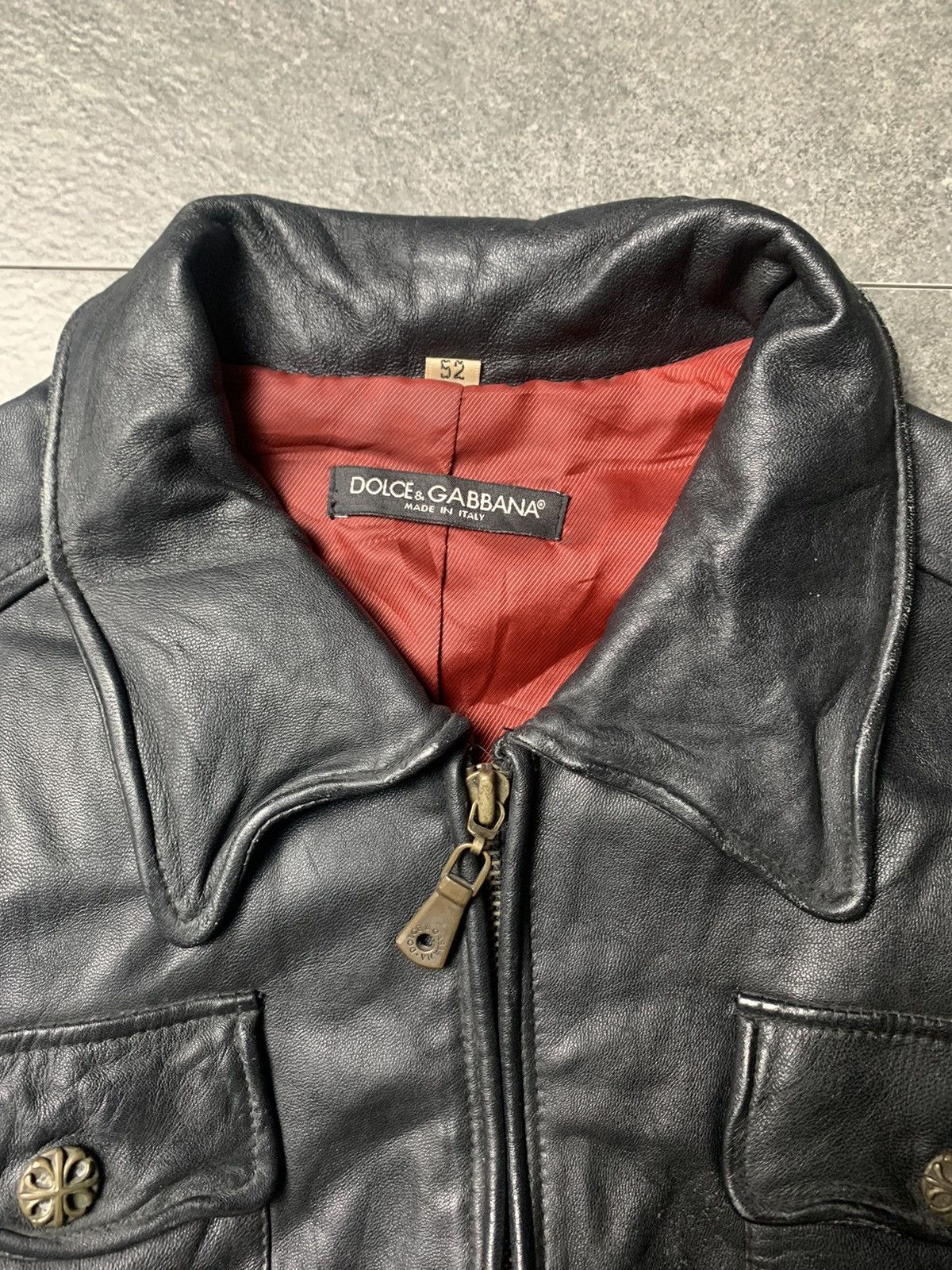 2000s Dolce Gabbana Synthetic Leather Multipocket Jacket