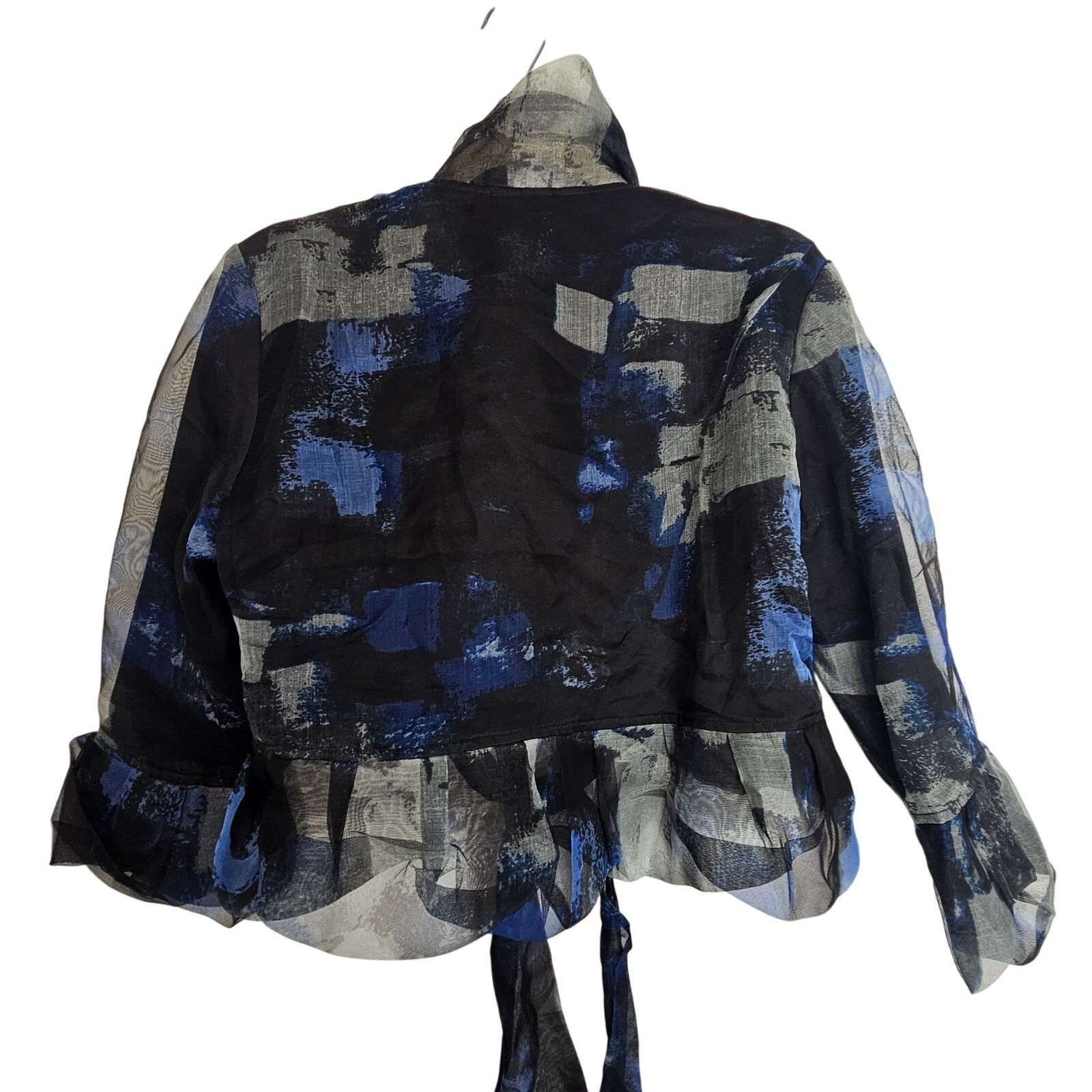 Samuel Ross Samuel Dong Women Silk Organza Bolero Topper Jacket M Formal Size M / US 6-8 / IT 42-44 - 10 Thumbnail