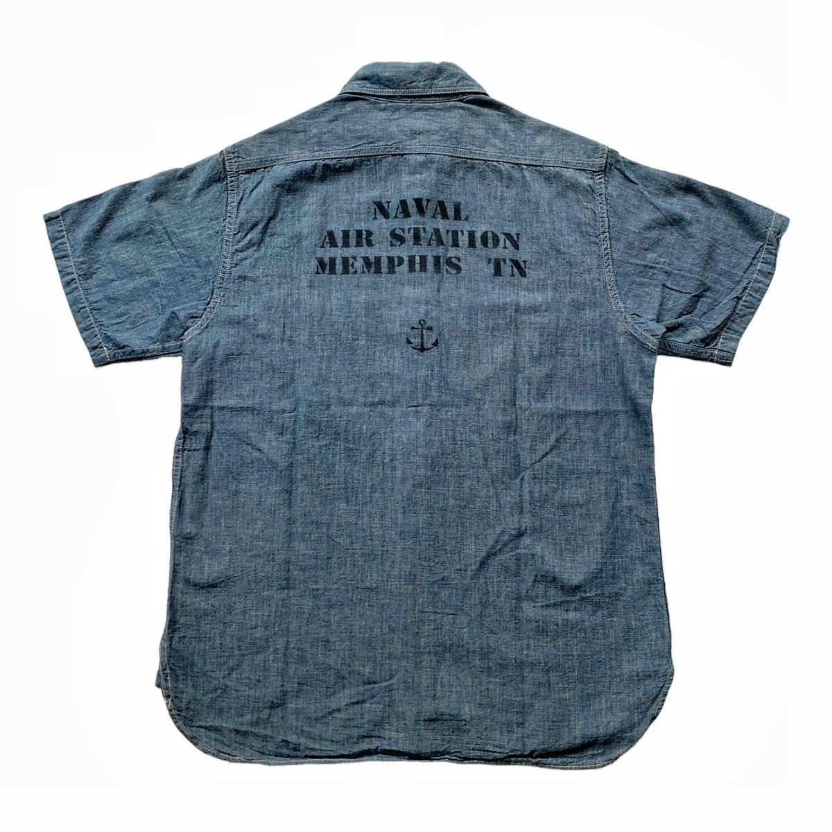 Buzz Rickson's × Japanese Brand Buzz Rickson's USN Chambray Work Shirt Short Sleeve Us Navy Size US S / EU 44-46 / 1 - 6 Thumbnail