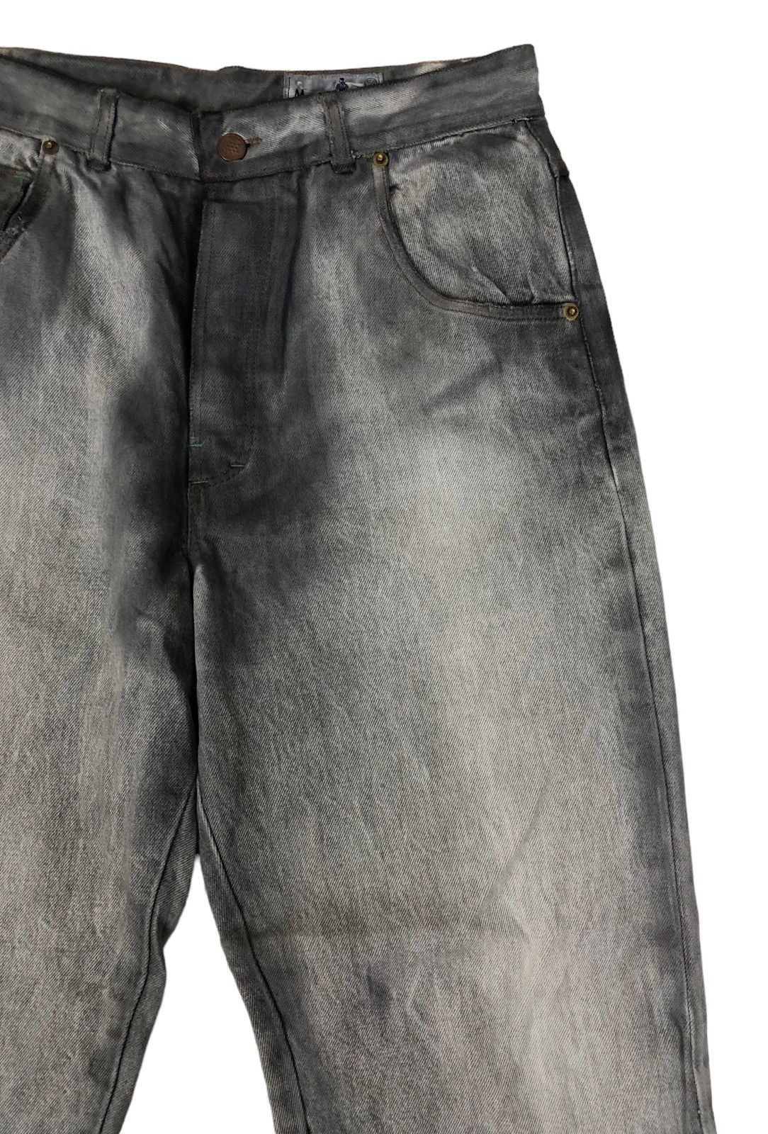 Massimo Dutti Massimo Dutti Bleach Distressed Denim Jeans Size US 30 / EU 46 - 6 Thumbnail