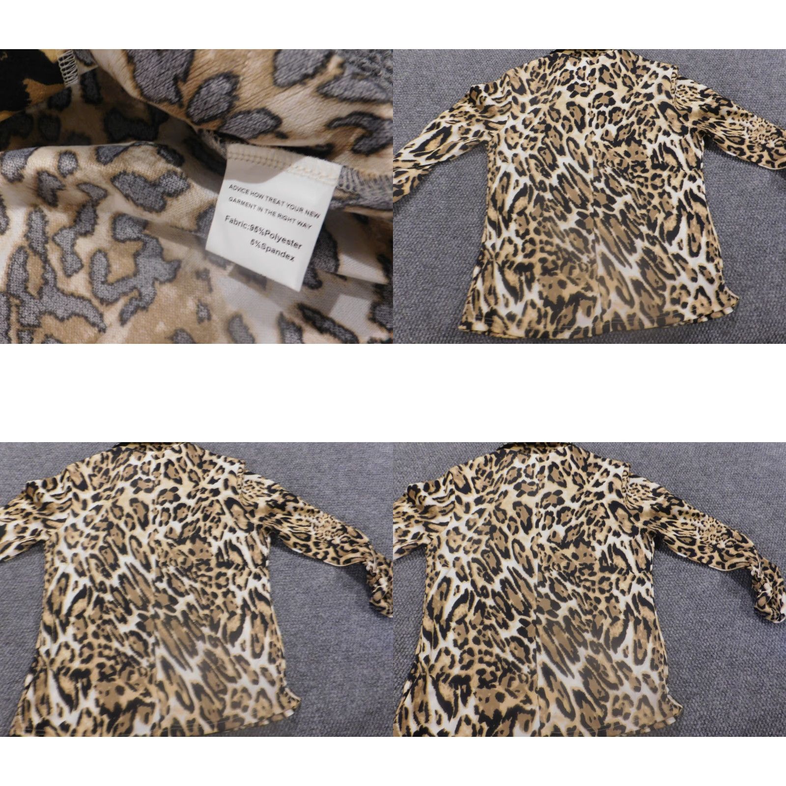 Vintage Mint Limit Brown Animal Print Button Blazer Womens Jacket XL Mid-Length Casual Winter Vintage No Size XL / US 12-14 / IT 48-50 - 8 Thumbnail