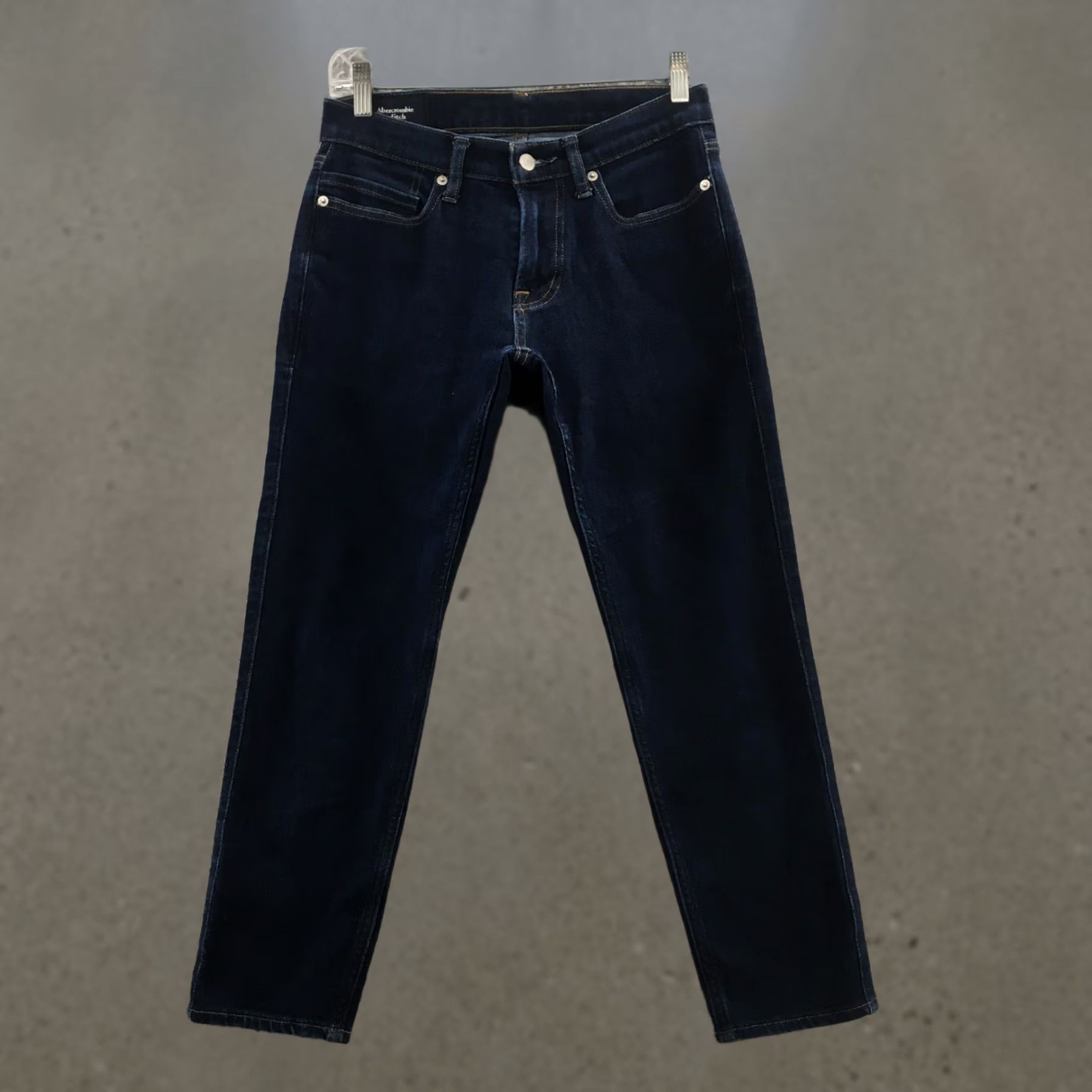 Abercrombie & Fitch Abercrombie & Fitch Jeans Skinny Taper Mens 28x28 Blue Denim Zip Regular Rise 5-Pocket Modern Classic Size 28" / US 6 / IT 42 - 1 Thumbnail