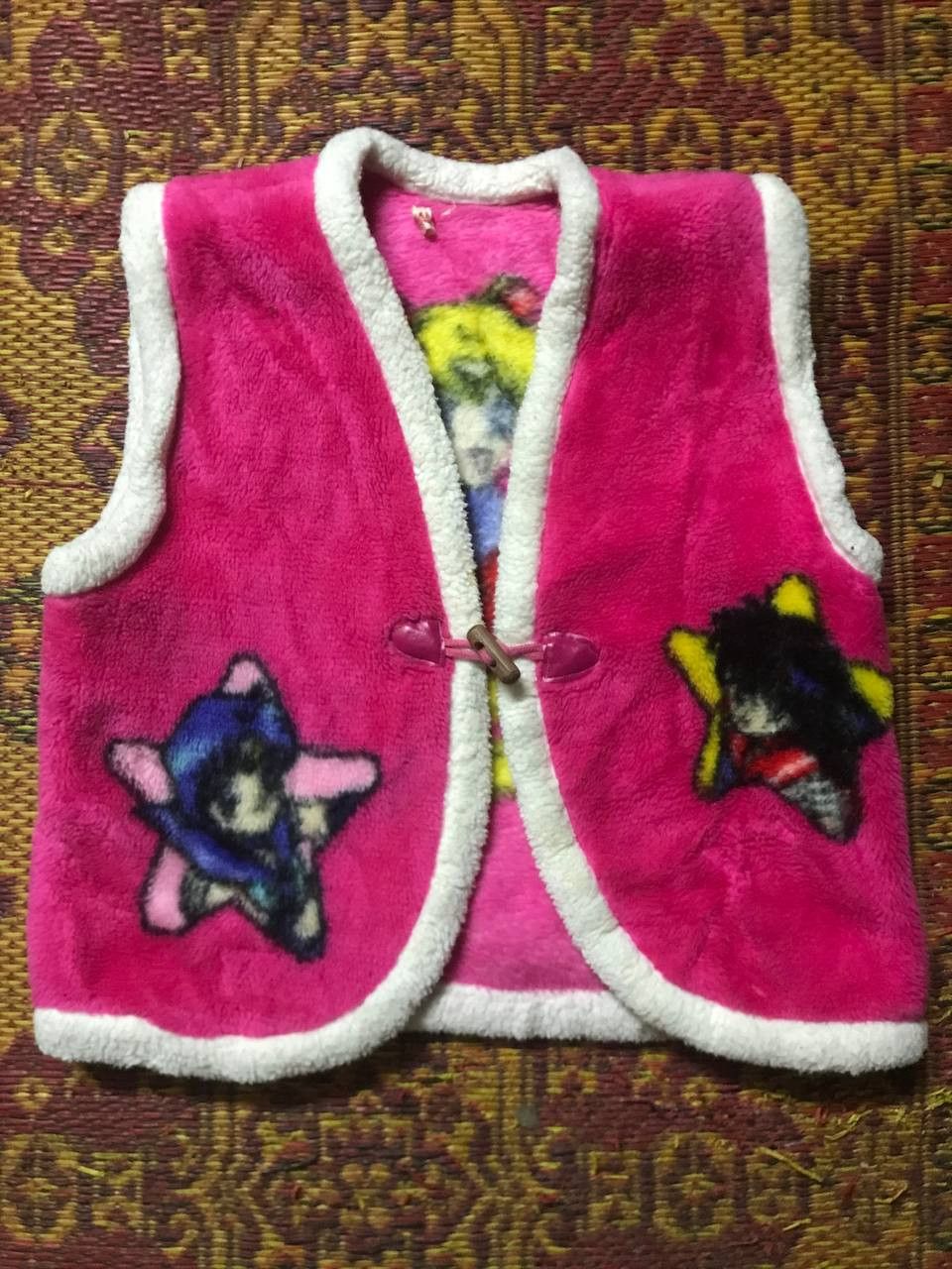 Cartoon Network × Japanese Brand × Vintage Vintage Sailormoon Fleece Vest Size US XS / EU 42 / 0 - 2 Thumbnail