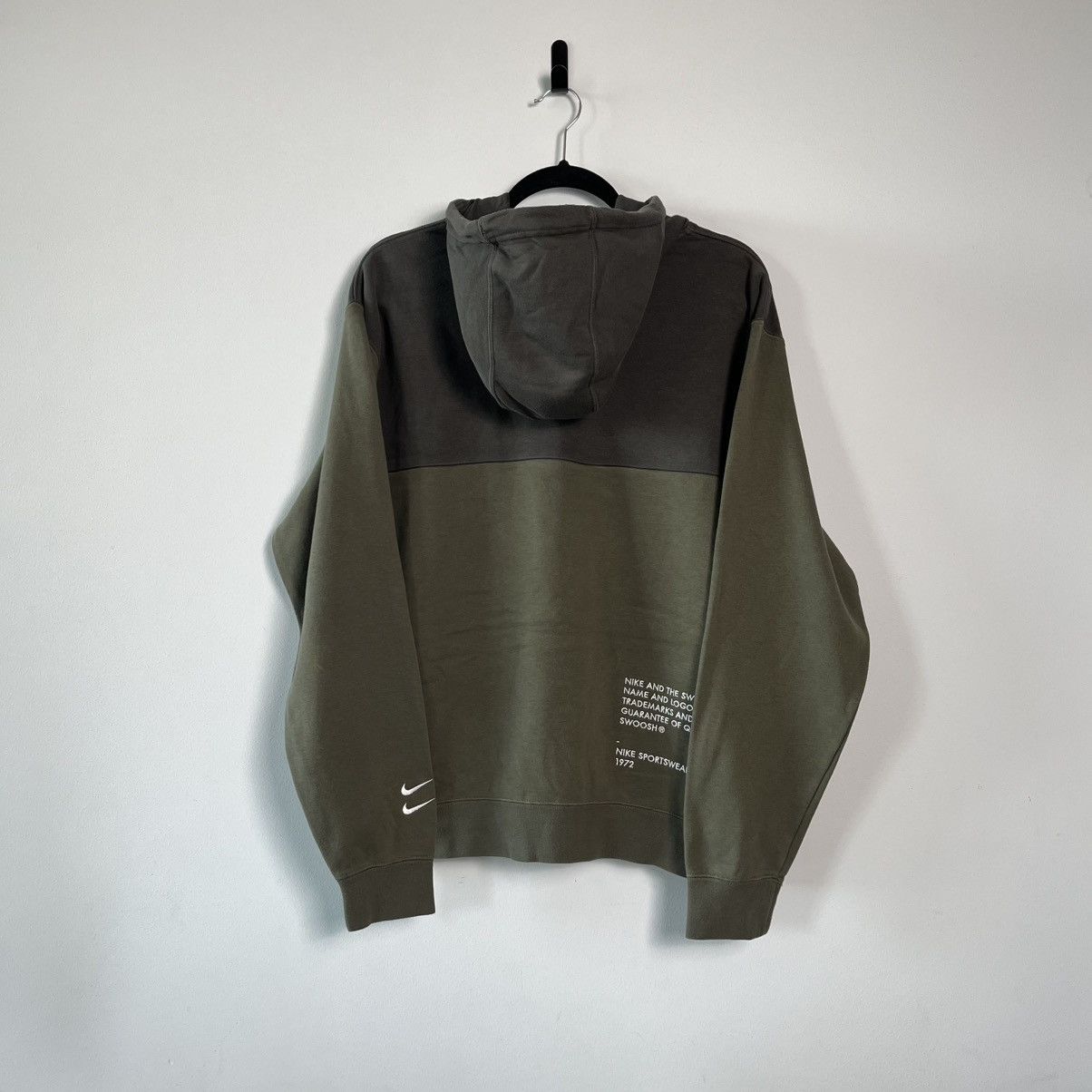 Nike Nike Double Swoosh Hoodie Olive Green Streetwear L Size US L / EU 52-54 / 3 - 2 Thumbnail