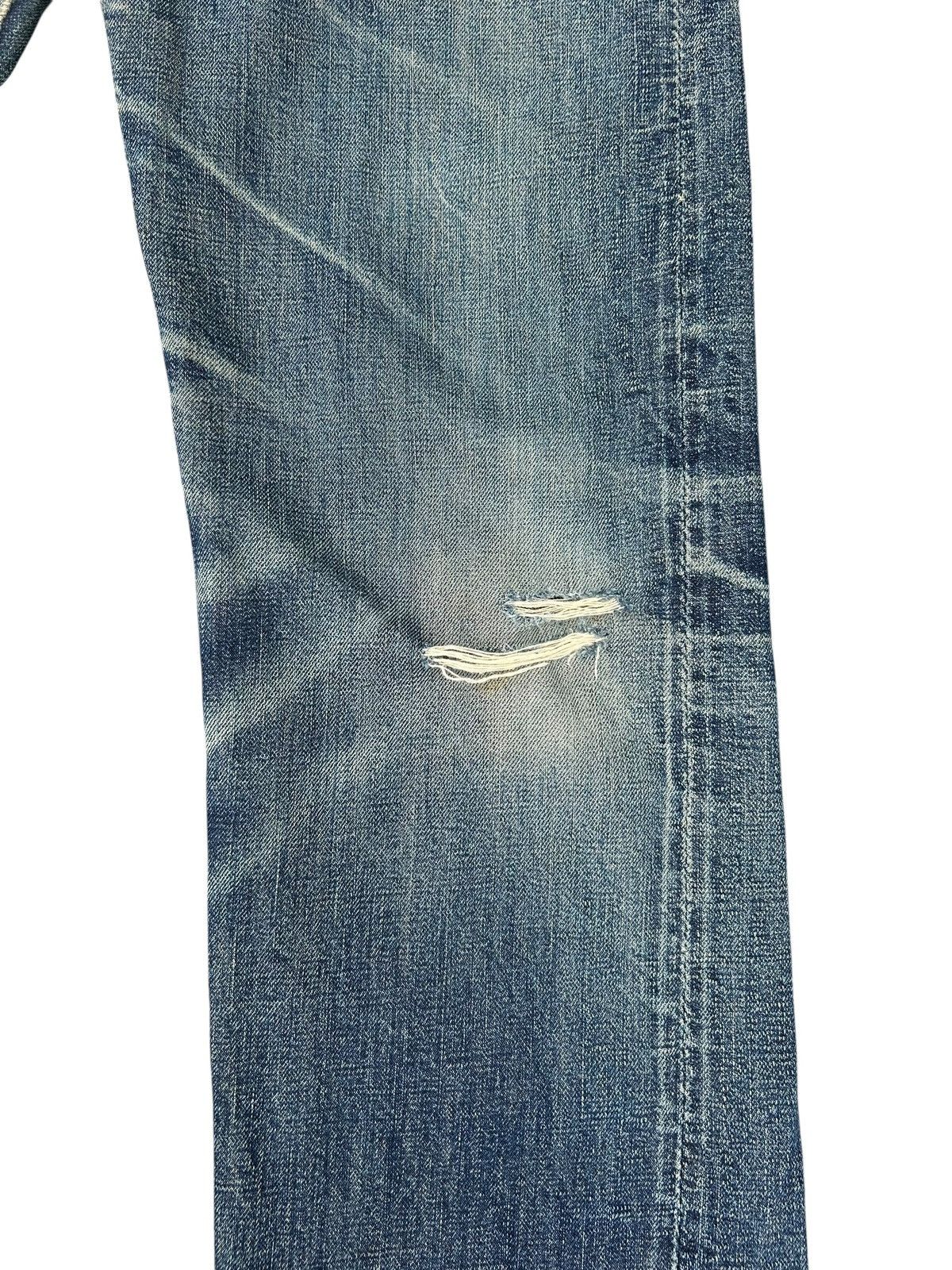 Kapital VINTAGE WAREHOUSE SELVEDGE DISTRESSED DENIM JEANS Size US 28 / EU 44 - 3 Thumbnail