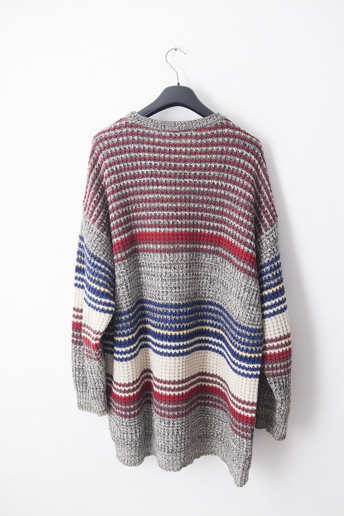 Raf Simons AW04 Waves oversized knit Size US S / EU 44-46 / 1 - 4 Thumbnail
