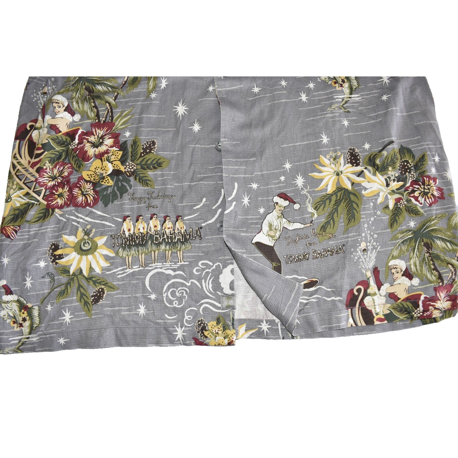Tommy Bahama NEW TOMMY BAHAMA 100% Silk Merry Kitschmas Camp Shirt Sz XL Size US XL / EU 56 / 4 - 5 Thumbnail