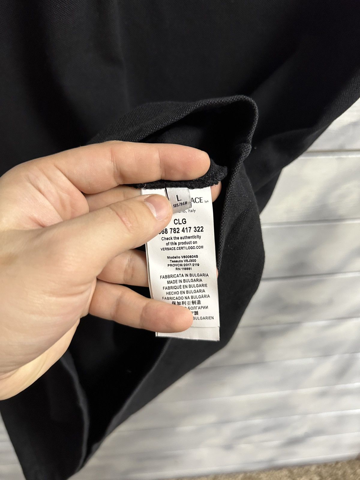 Versace Rare Luxury Polo Versace Medusa Big Logo Size L. Size US L / EU 52-54 / 3 - 7 Thumbnail