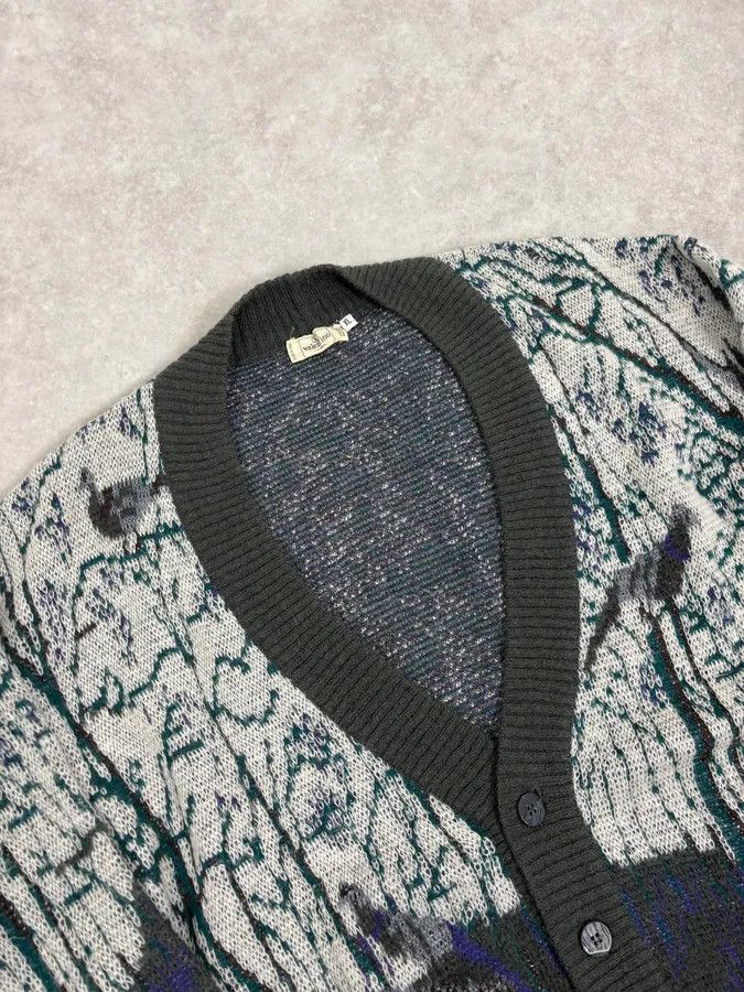 Valentino 2000s Valentino Forest Hunt Black Wool Cardigan Sweater Size US L / EU 52-54 / 3 - 5 Thumbnail