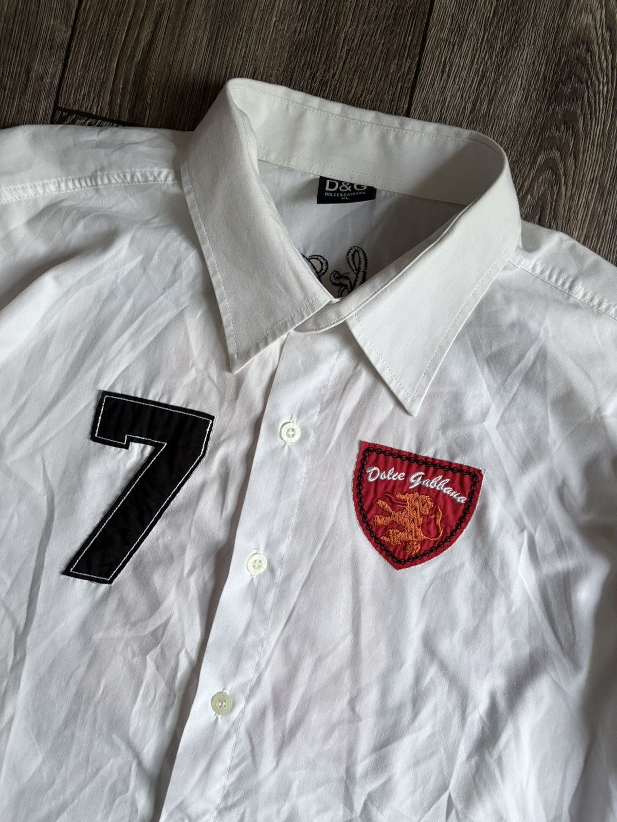 Dolce & Gabbana Dolce & Gabbana Vintage White Shirt Button Up Size XL / US 12-14 / IT 48-50 - 2 Thumbnail