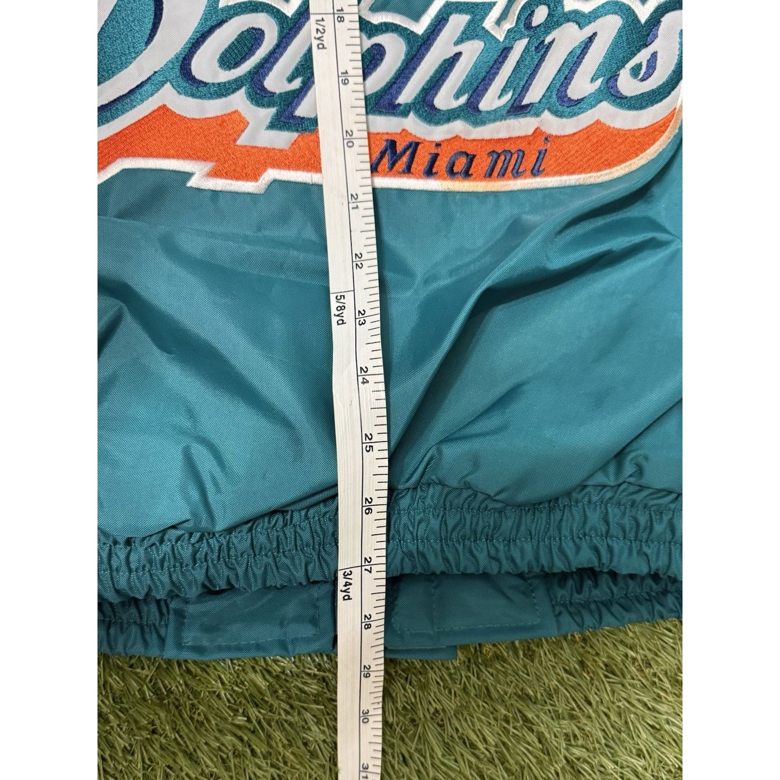 Jeff Hamilton 90s Jeff Hamilton Pro Sport Miami Dolphins Aqua Jacket L Size US L / EU 52-54 / 3 - 7 Thumbnail