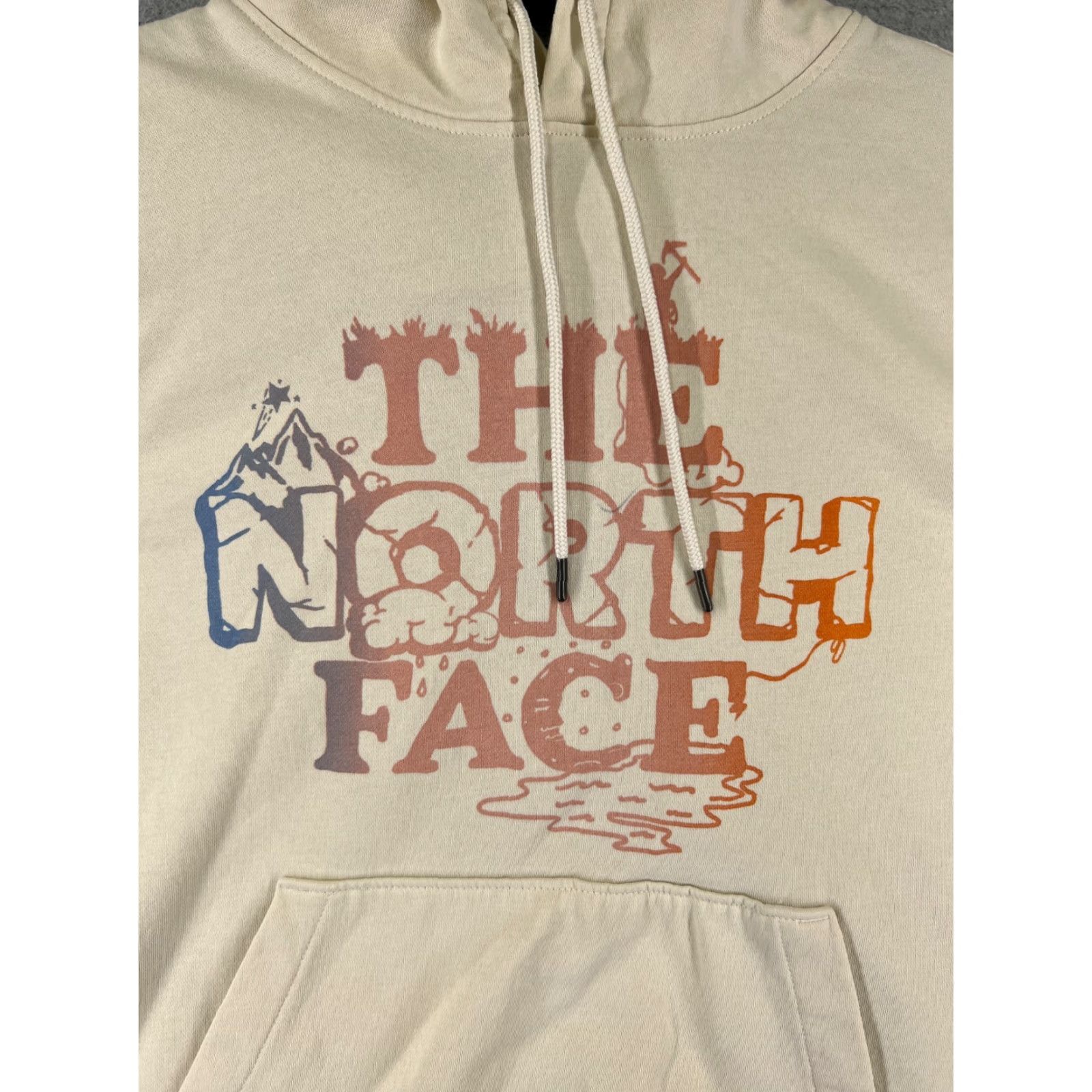 The North Face The North Face Hoodie Mens Small Beige Logo Pullover Pocket Cotton Classic Size US S / EU 44-46 / 1 - 6 Thumbnail