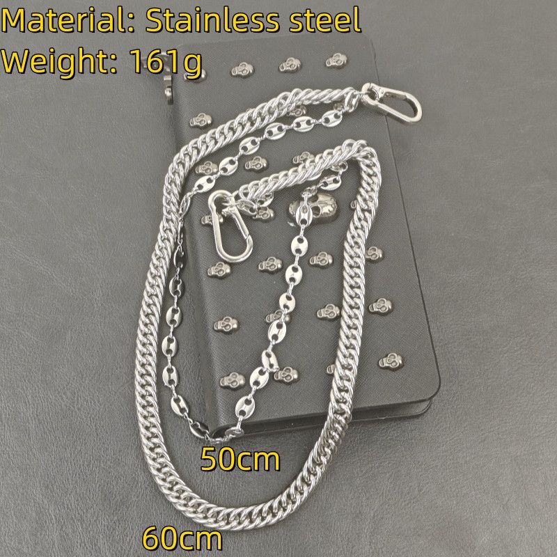 Japanese Brand × Jewelry Minimalist Stainless Steel Pants Chain Silver Size ONE SIZE - 4 Thumbnail