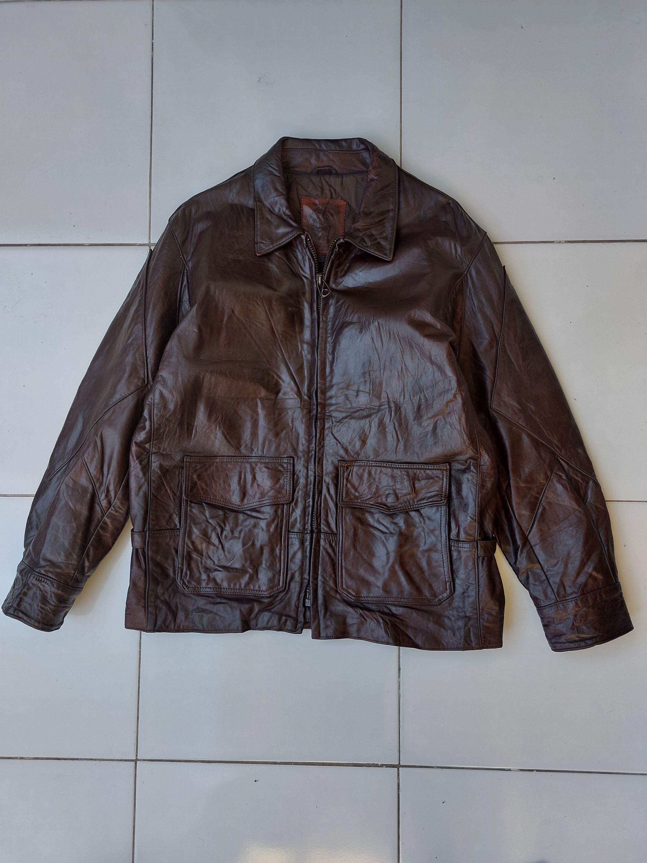 Golden Bear Golden Bear G-8 Vintage Leather Jacket Military Looks Size US L / EU 52-54 / 3 - 6 Thumbnail