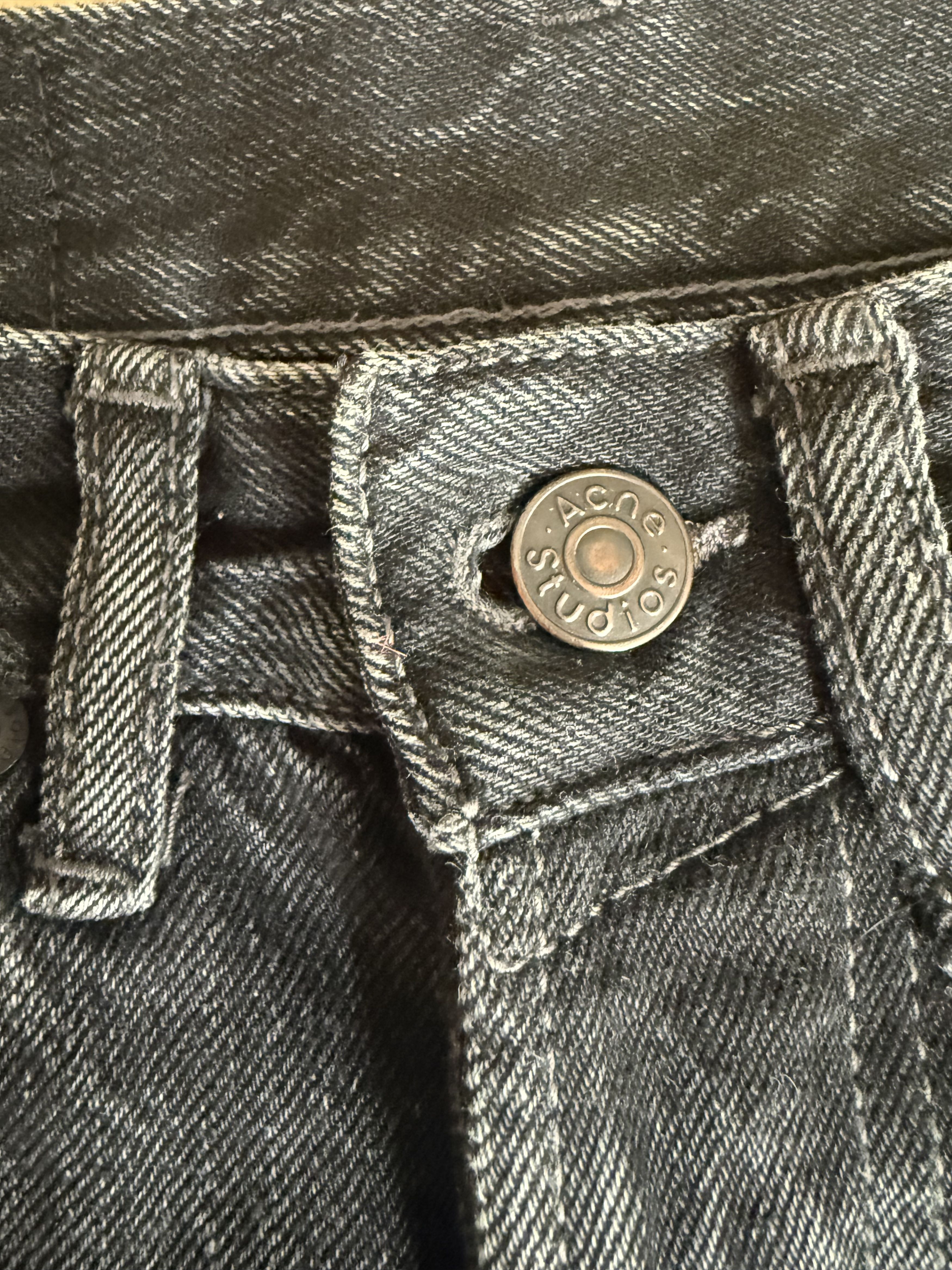 Acne Studios Black Acne Denim Size 23" - 6 Thumbnail