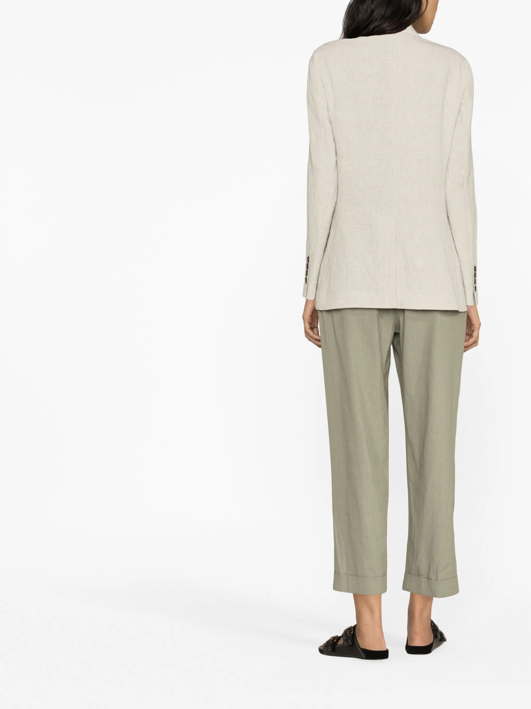 Brunello Cucinelli o1y0725 Blazer in Light Gray Size XS / US 0-2 / IT 36-38 - 3 Thumbnail