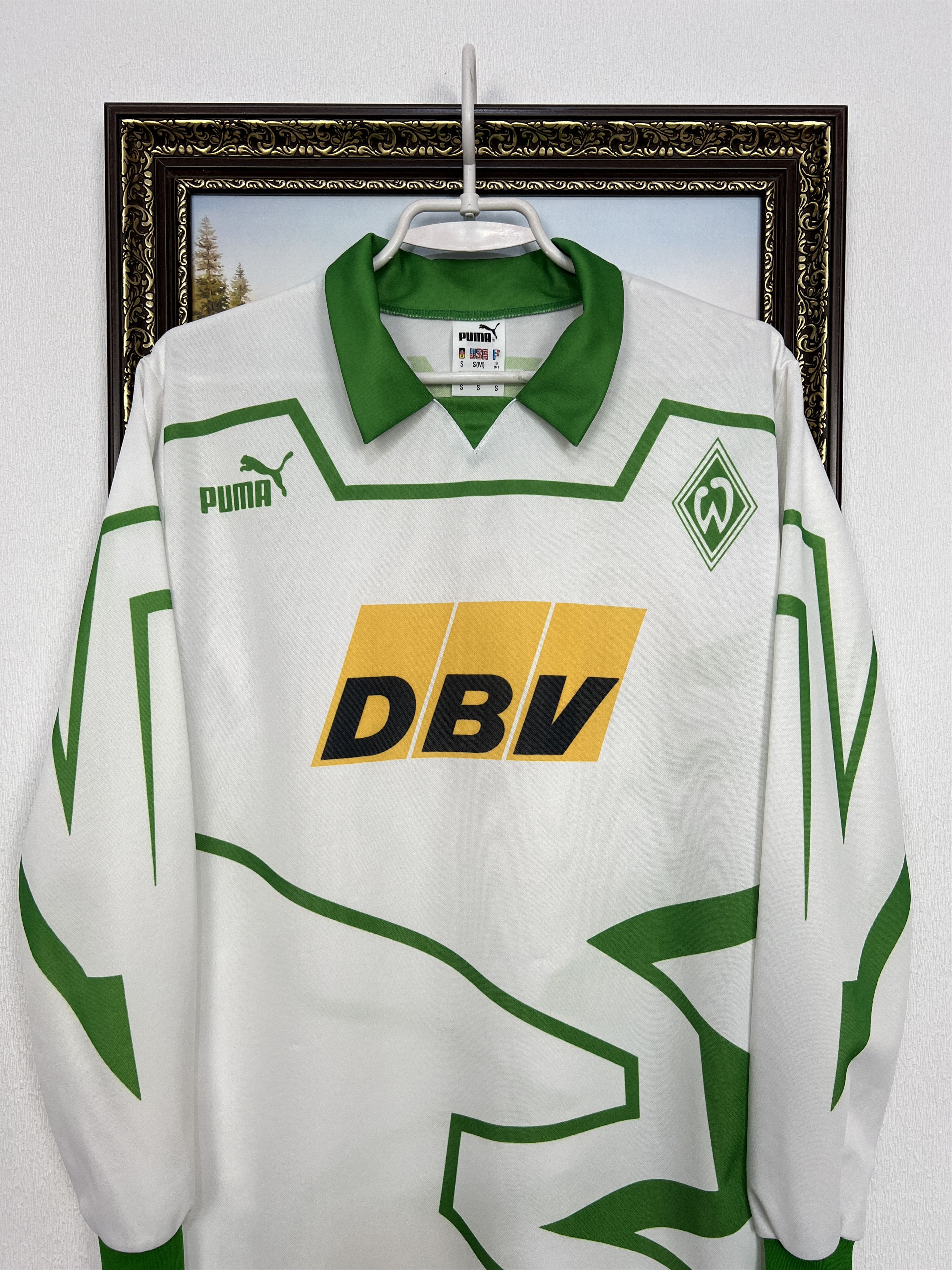 Puma Werder Bremen Home football shirt 1993 Puma Long Sleeve Size US S / EU 44-46 / 1 - 2 Thumbnail