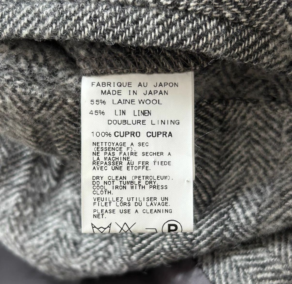 Yohji Yamamoto Yohji Yamamoto 11AW Chemical-Dyed Herringbone Suit Size US M / EU 48-50 / 2 - 8 Thumbnail
