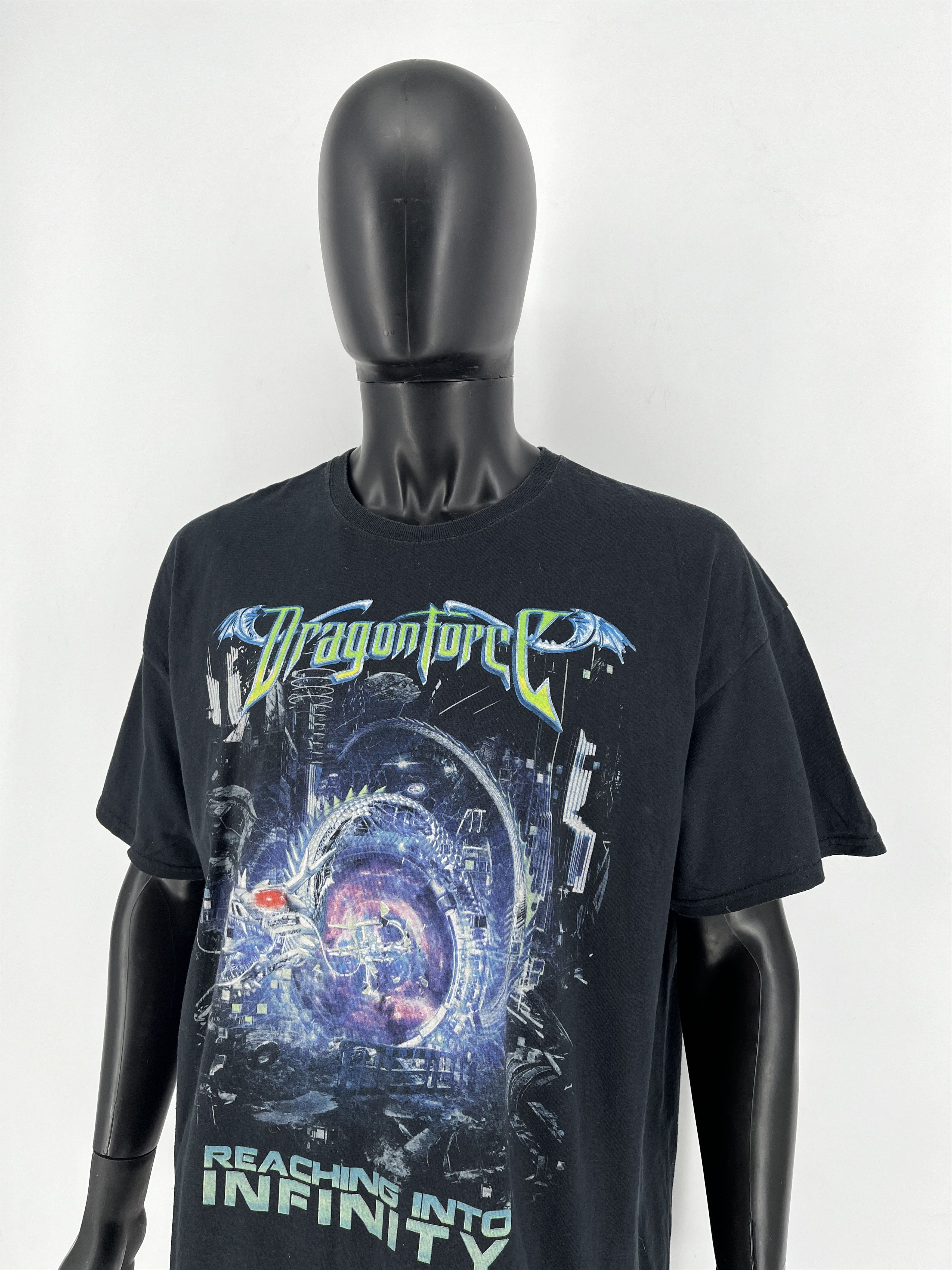 Band Tees Dragonforce Inhuman Rampage Tour Band Graphic T-Shirt Adult Size US XXL / EU 58 / 5 - 8 Thumbnail