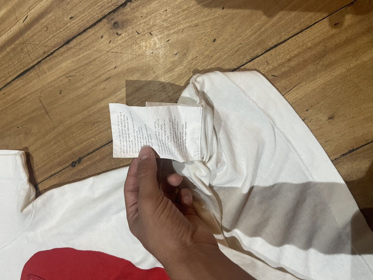 CDG by Comme des Garcons Vintage white res cdg t-shirt M fit Xs Rare double heart Size US XS / EU 42 / 0 - 5 Thumbnail