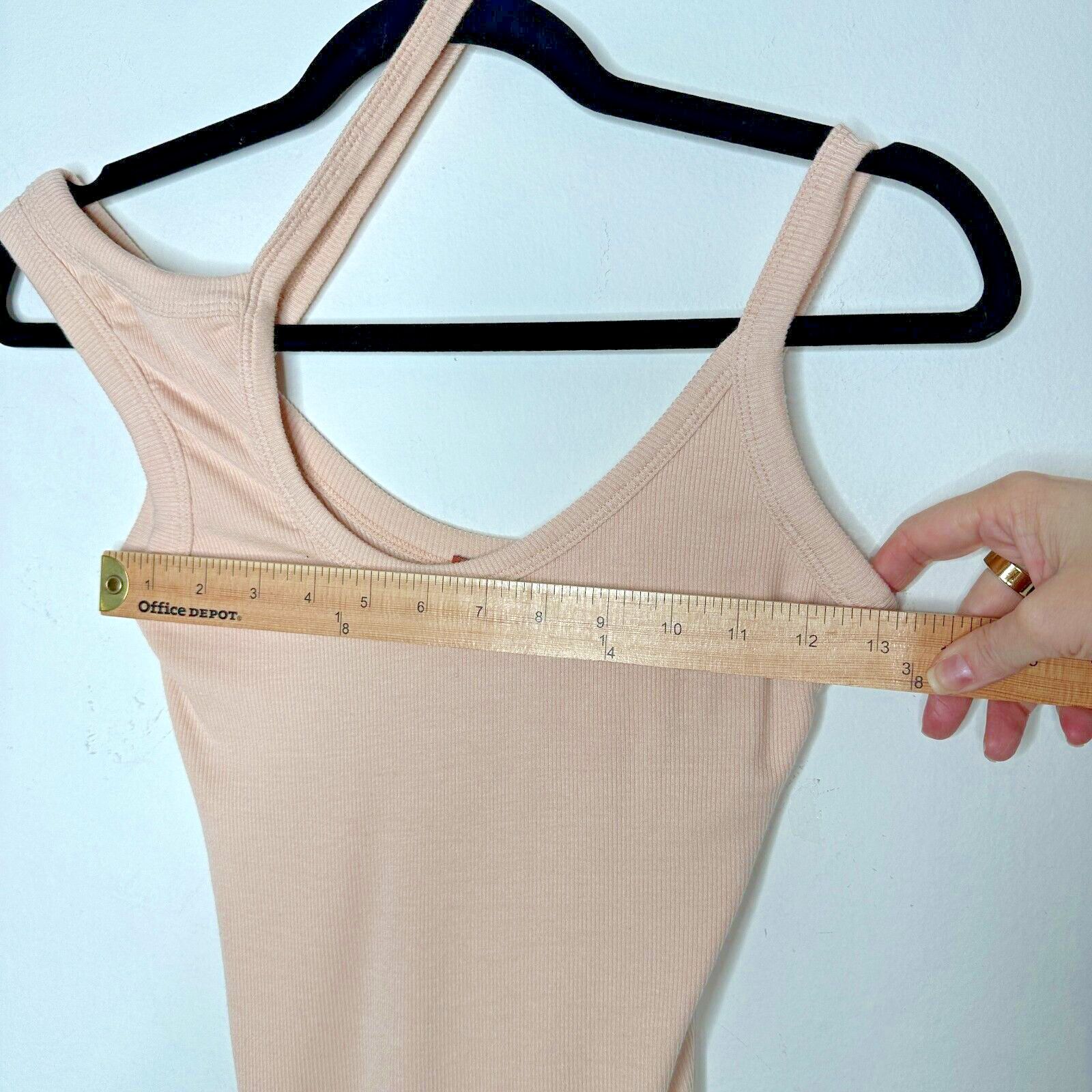 ALIX NYC Alix NYC Tan Asymmetrical Neckline Sleeveless Rib Bodysuit S Size S / US 4 / IT 40 - 12 Thumbnail
