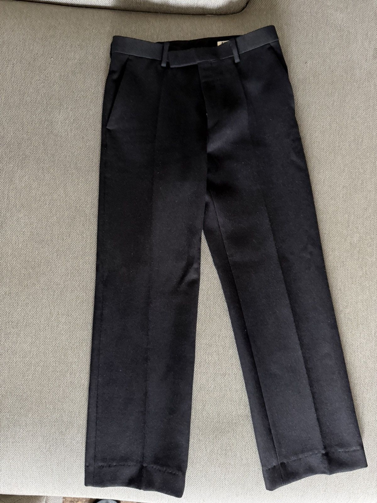 Auralee 25 A/W Light Melton Narrow Slacks