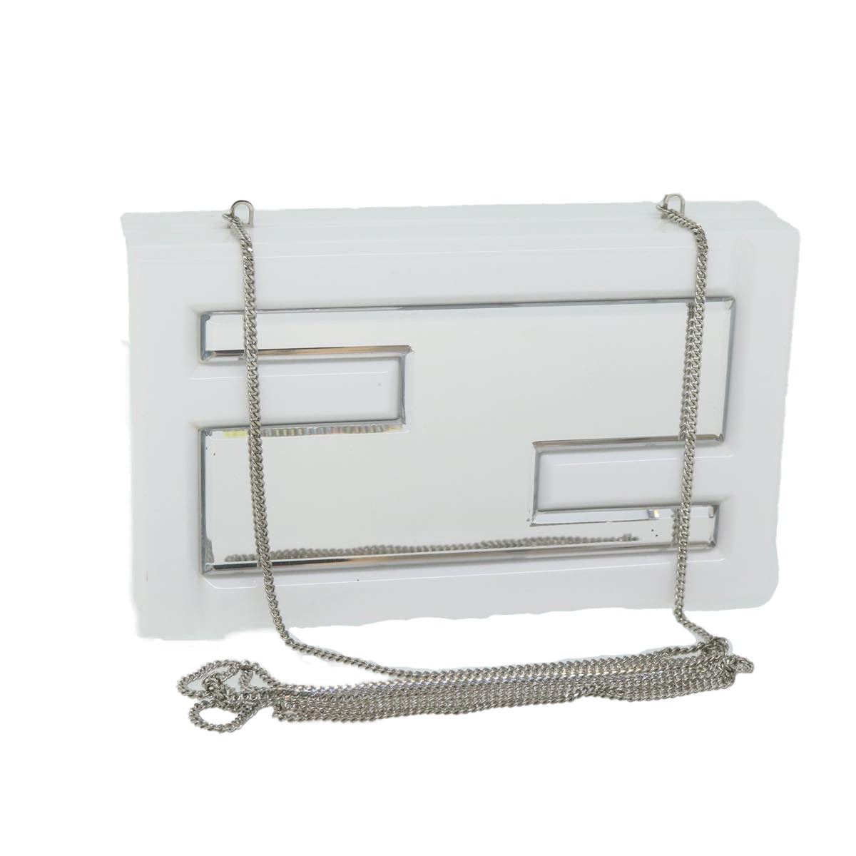 Fendi Shoulder Bag Plastic White, Women's