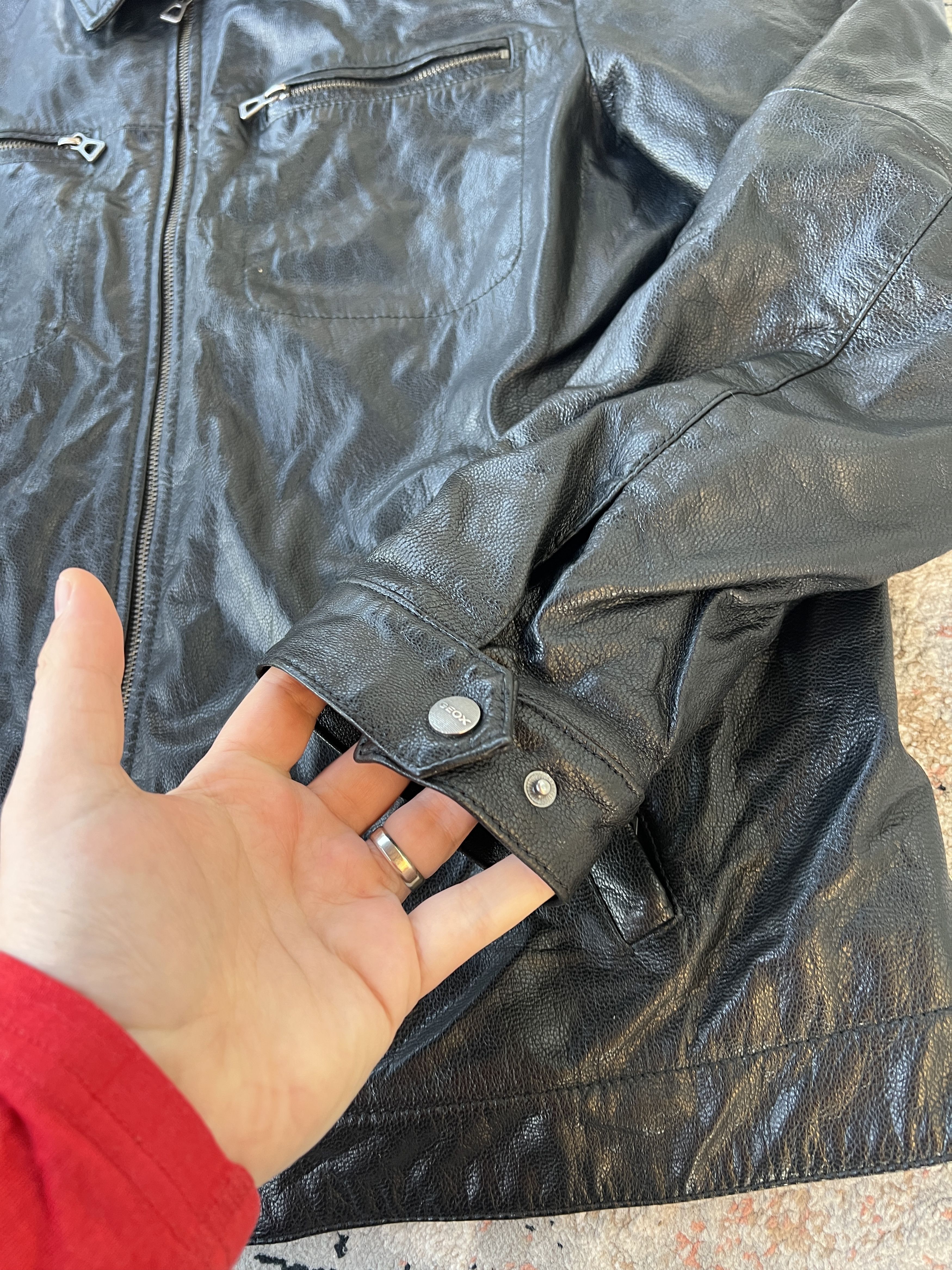 Geox Vintage Geox Respira Leather Jacket Size US XL / EU 56 / 4 - 13 Thumbnail